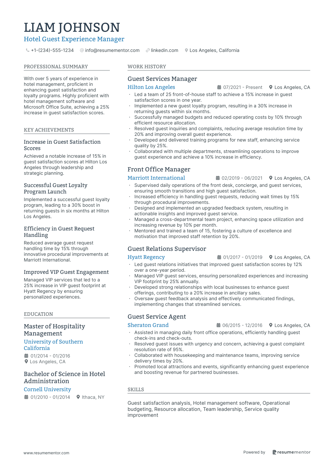 Hotel Guest Experience Manager