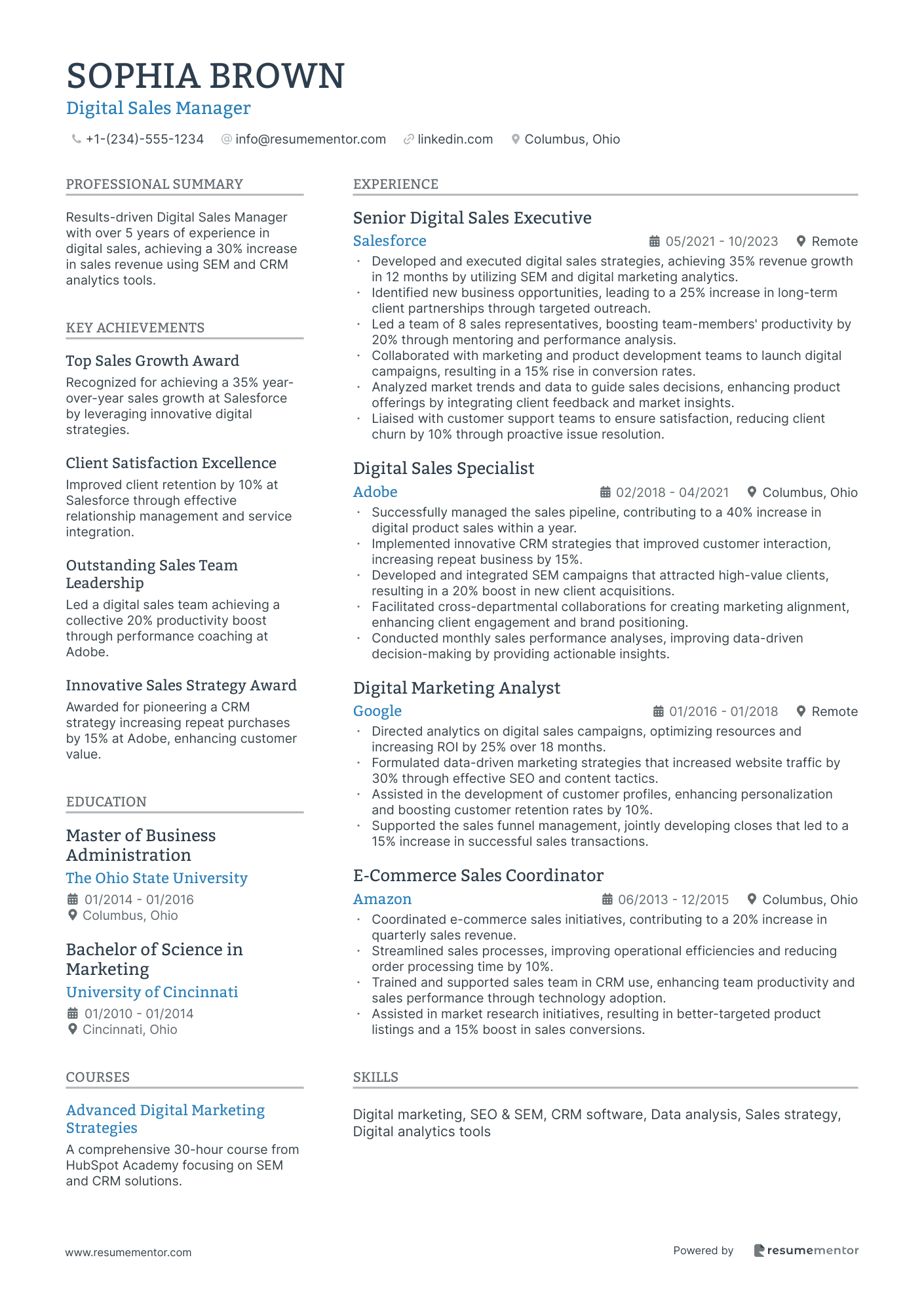 Digital Sales Manager