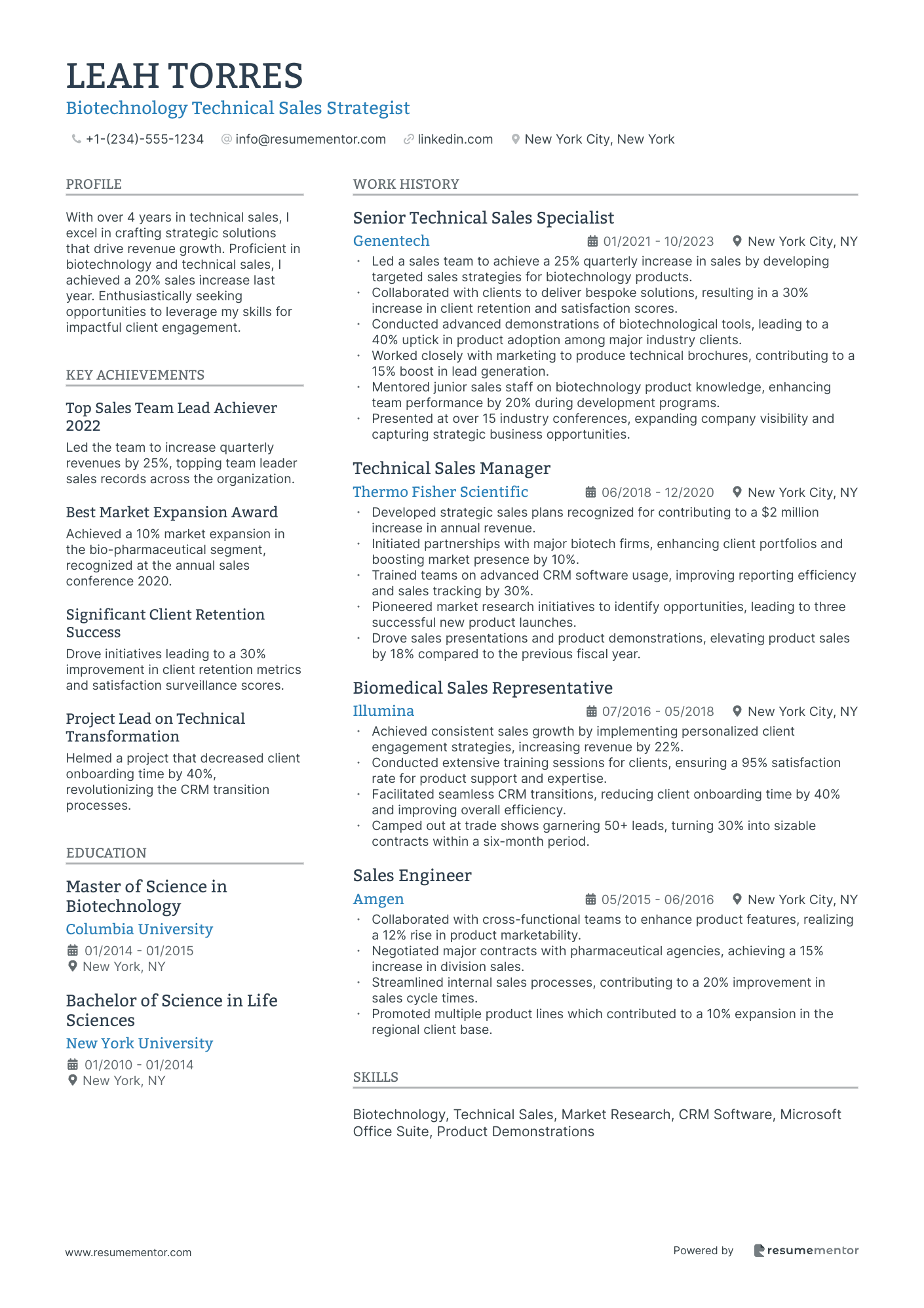 Biotechnology Technical Sales Strategist