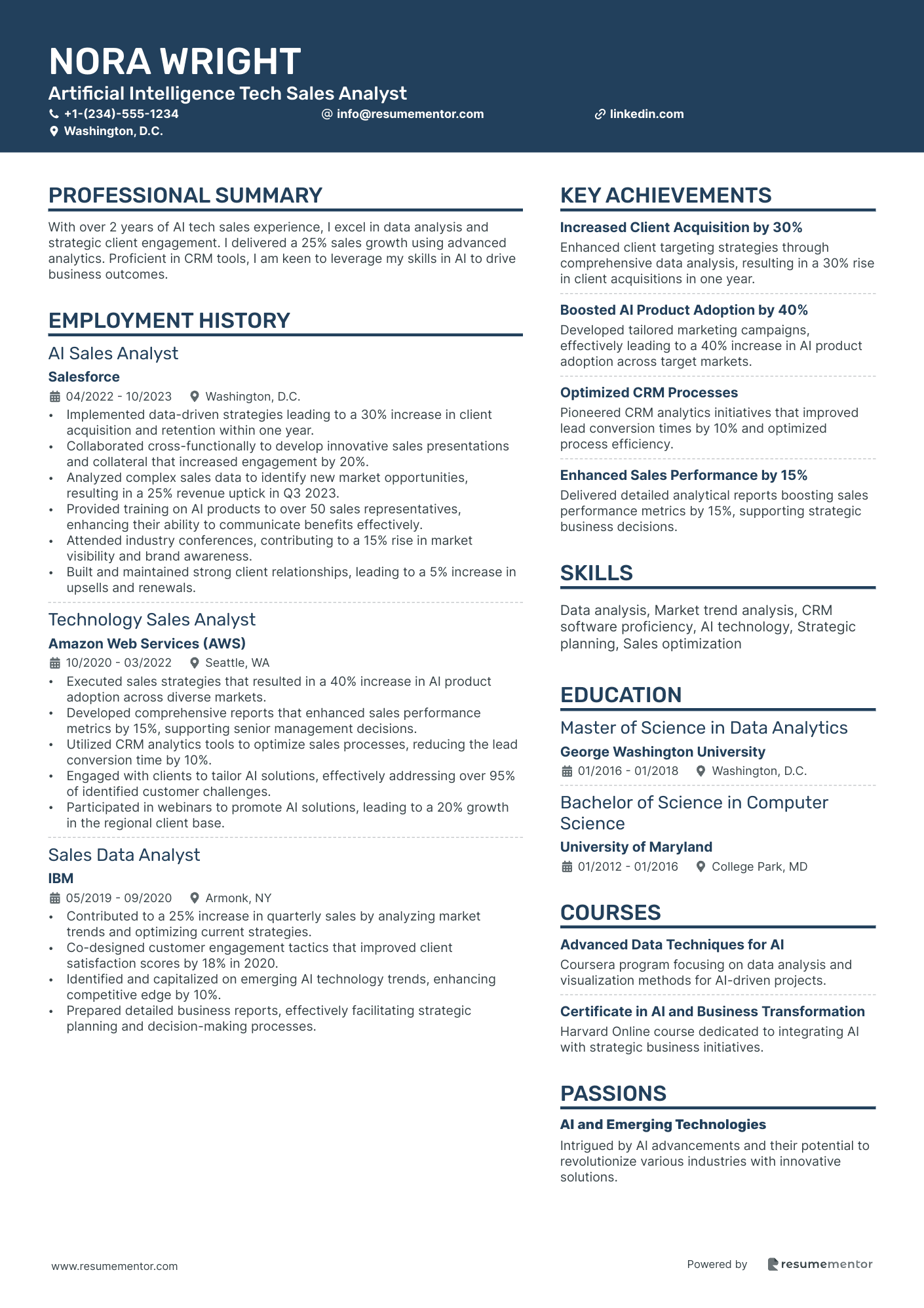 Artificial Intelligence Tech Sales Analyst