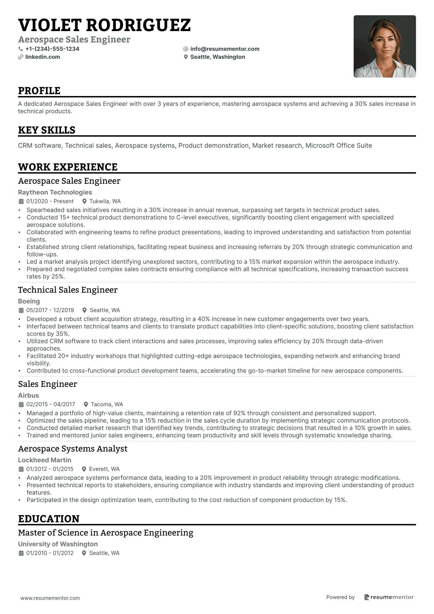 Aerospace Sales Engineer