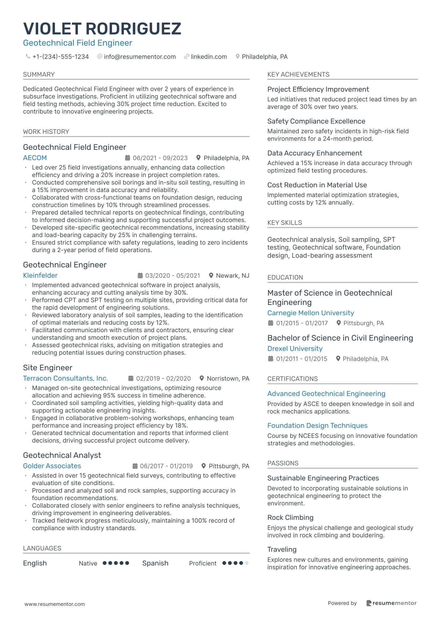 Geotechnical Field Engineer