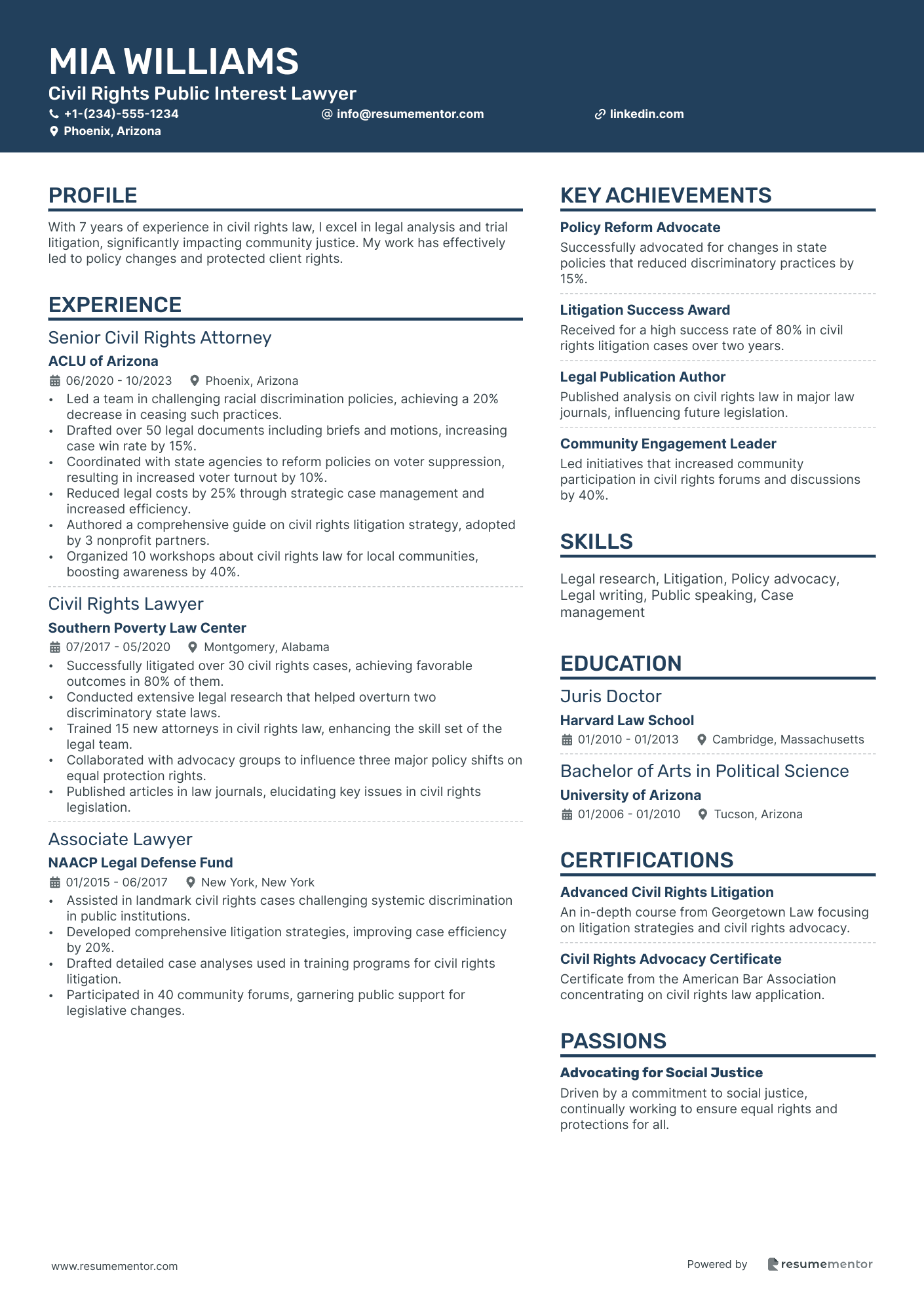 Civil Rights Public Interest Lawyer
