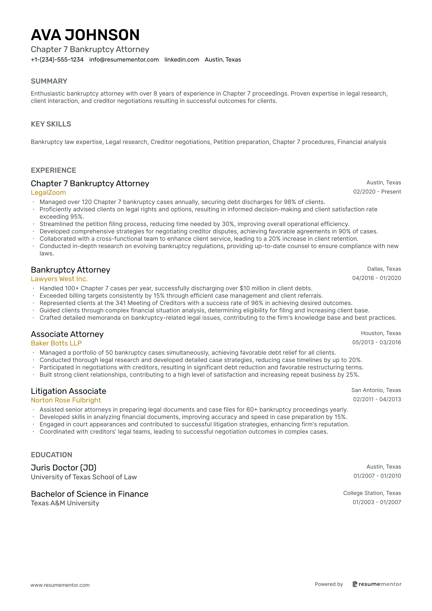 Chapter 7 Bankruptcy Attorney