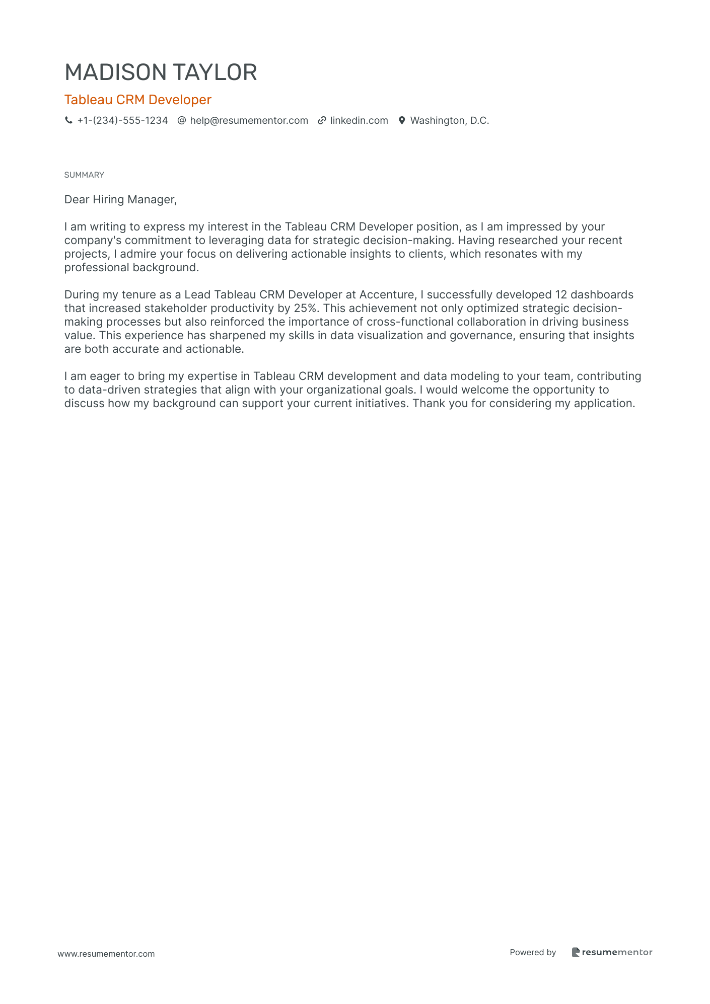 Tableau CRM Developer