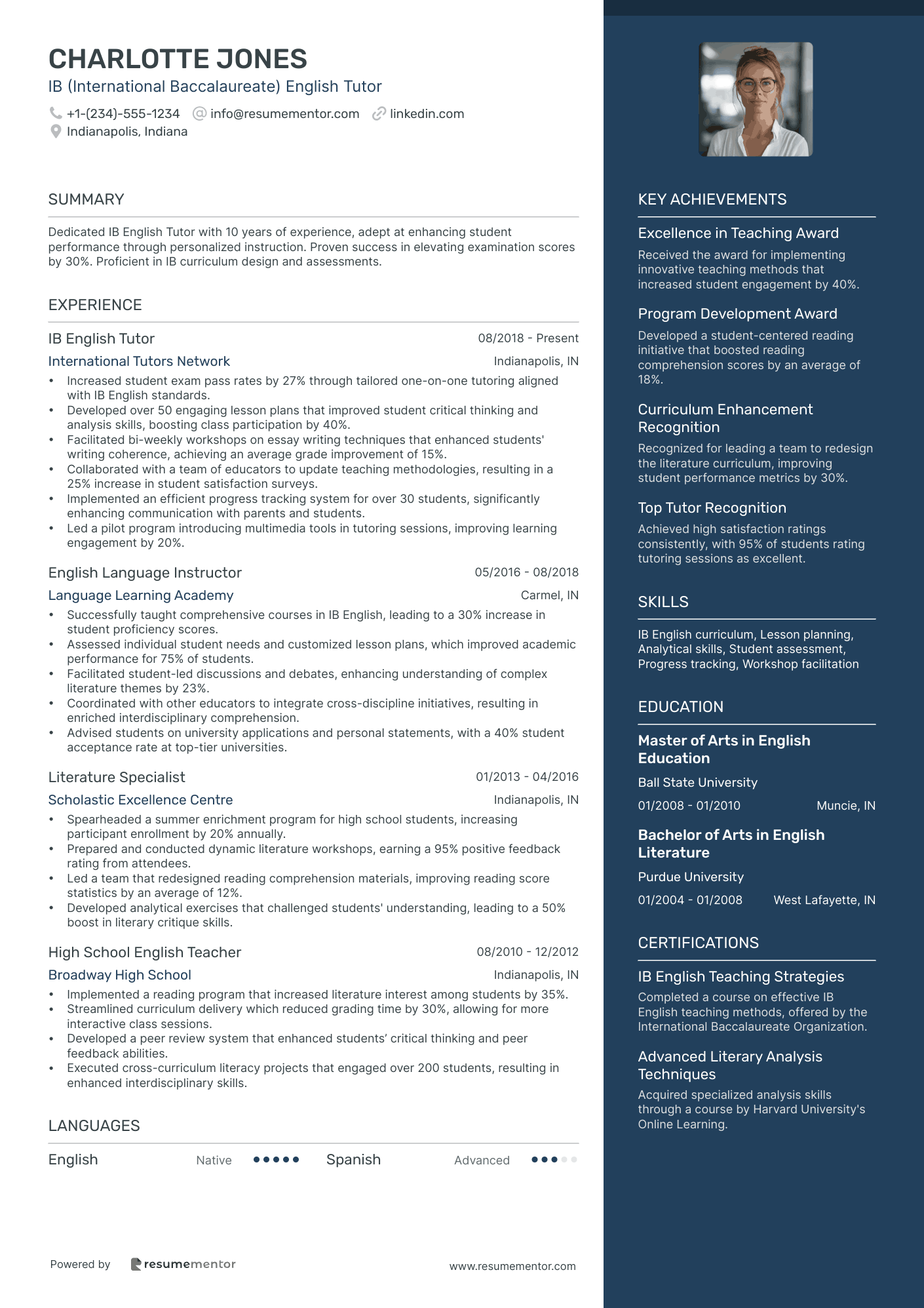 IB (International Baccalaureate) English Tutor