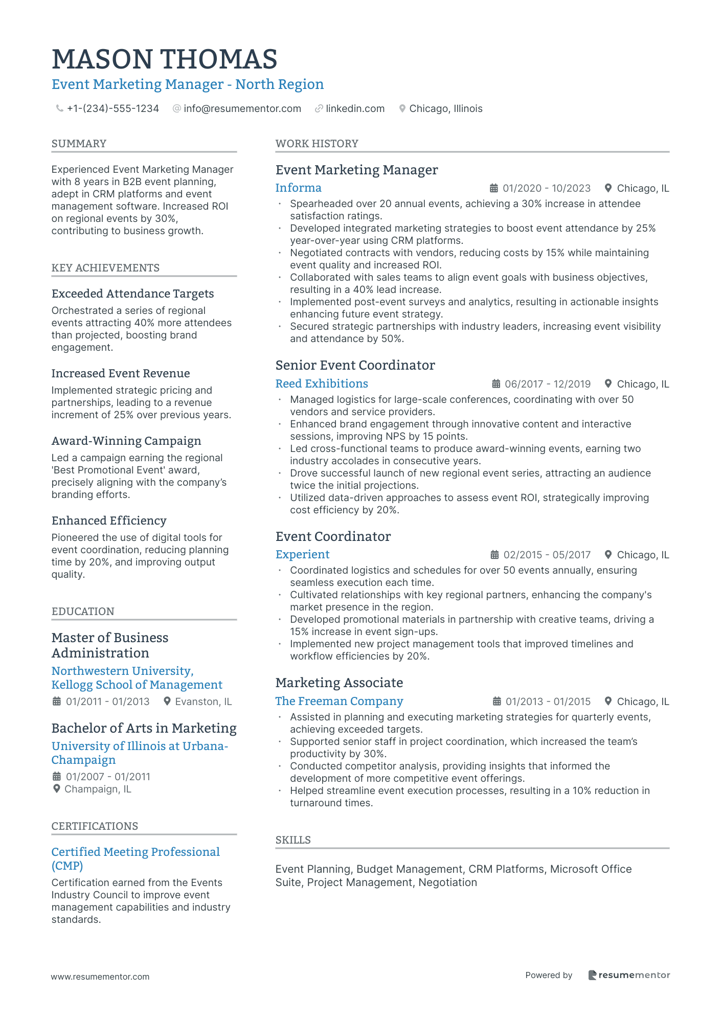 Event Marketing Manager   North Region