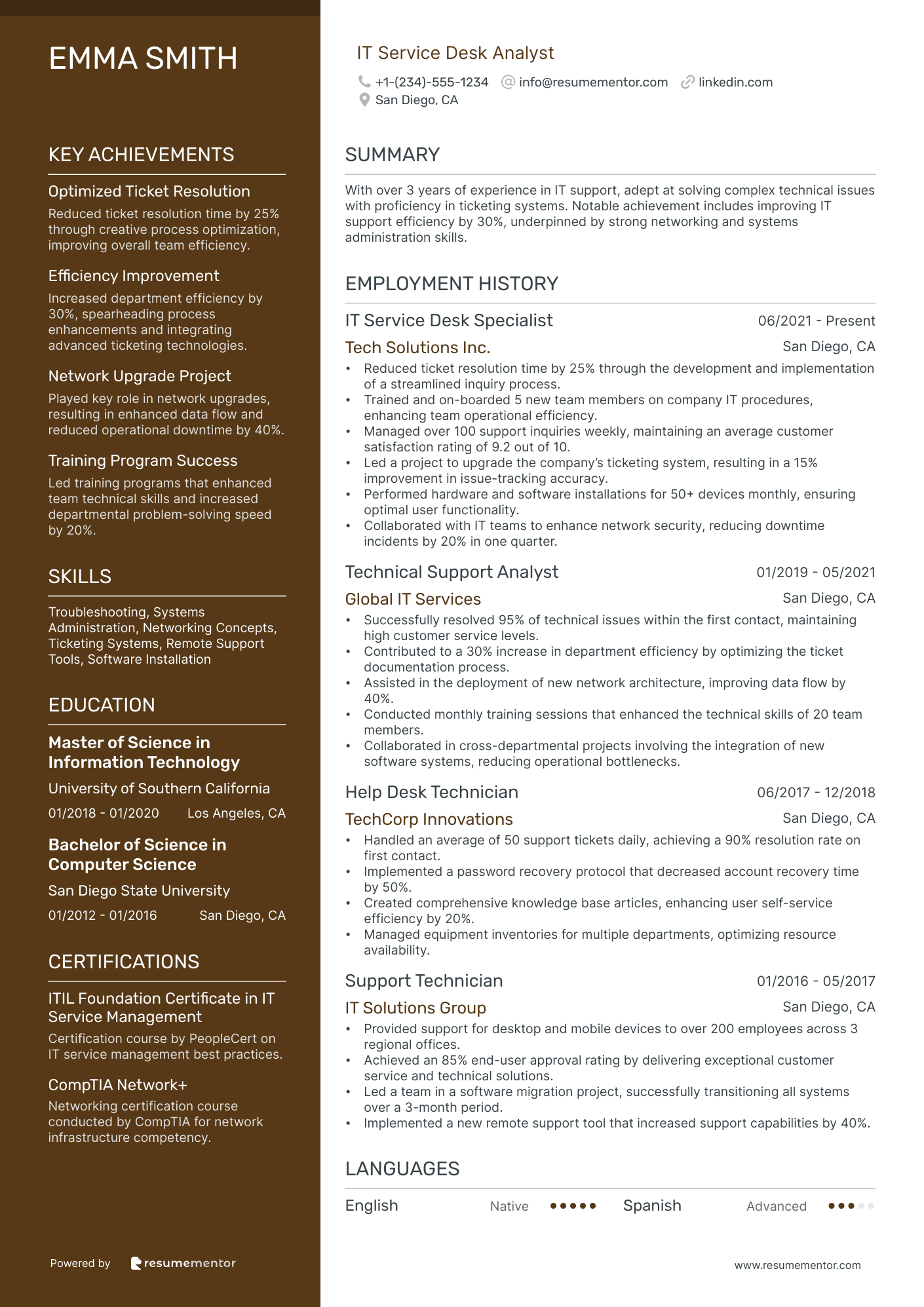 IT Service Desk Analyst