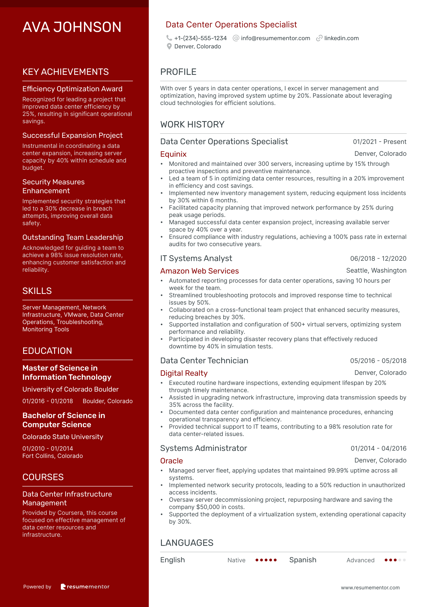 Data Center Operations Specialist