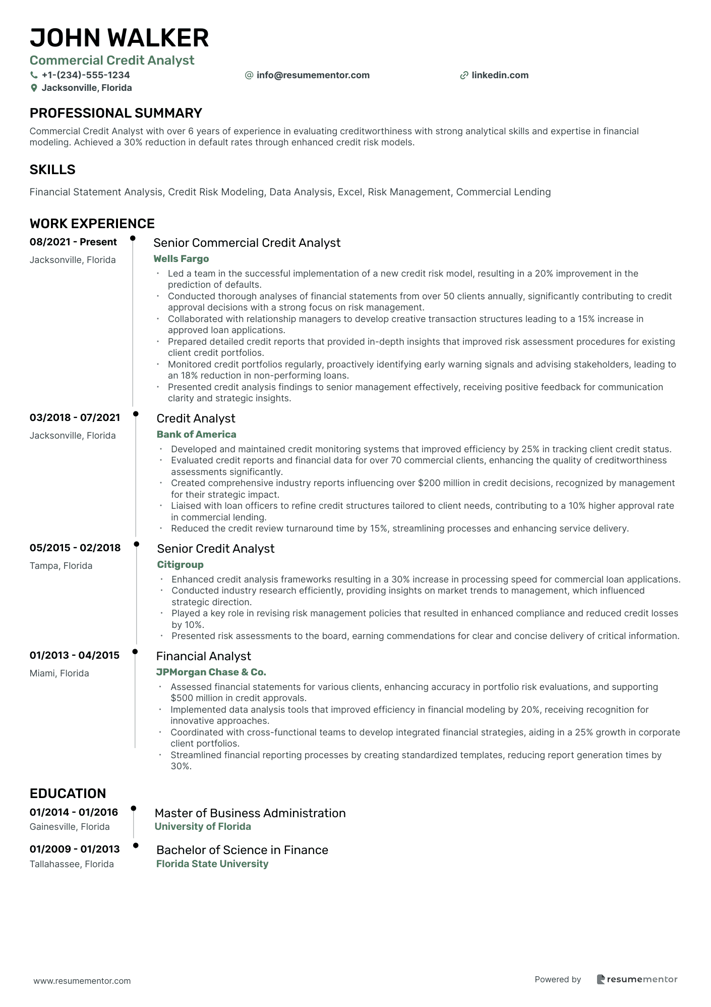 Commercial Credit Analyst