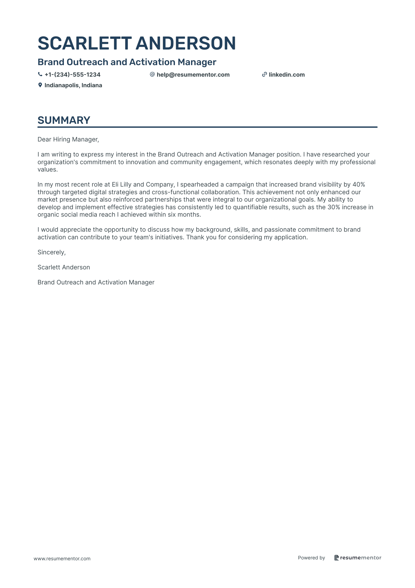 Brand Outreach and Activation Manager