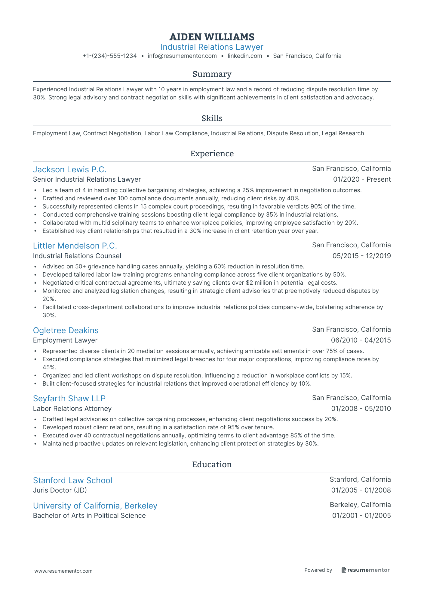 Industrial Relations Lawyer