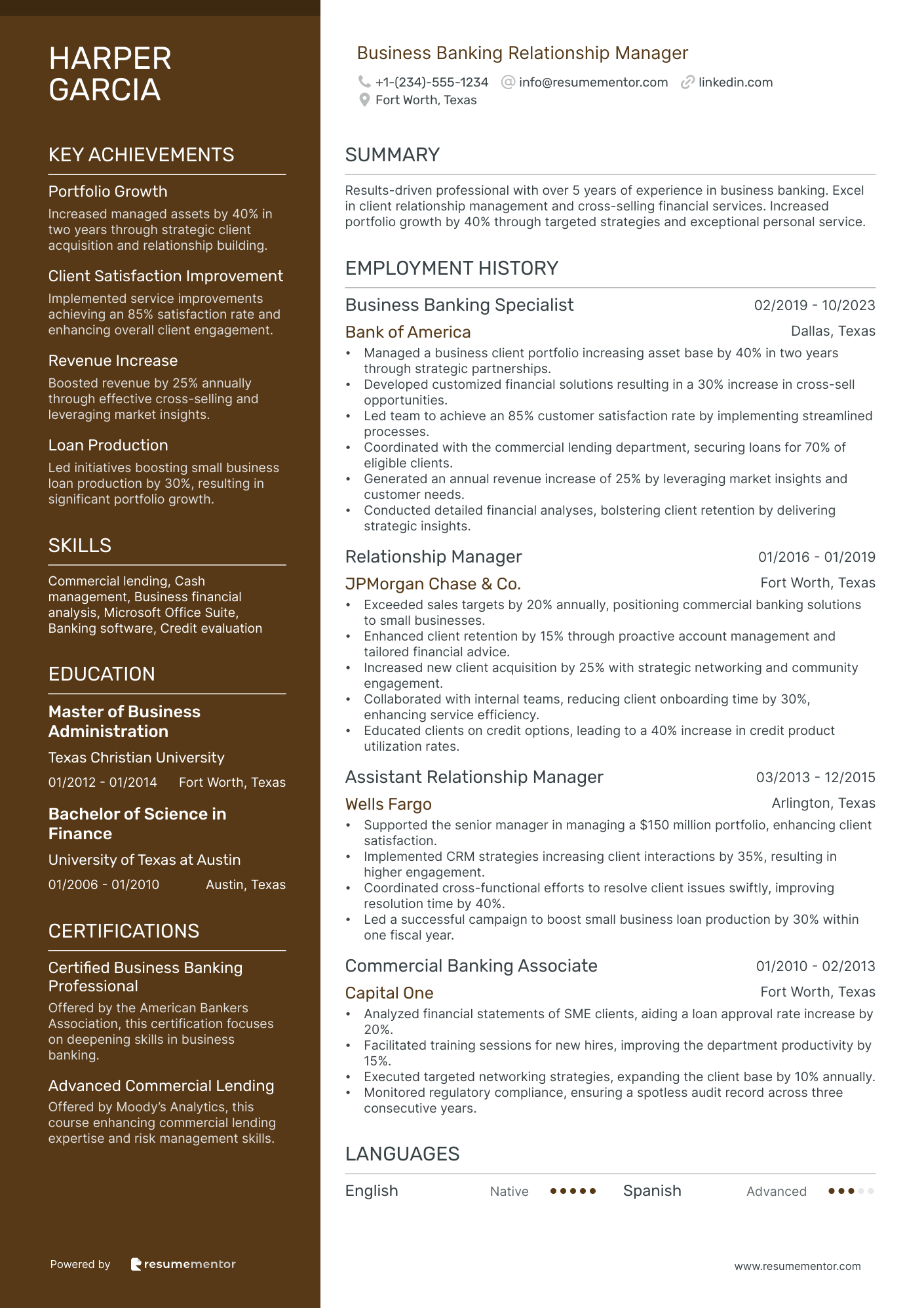 Business Banking Relationship Manager