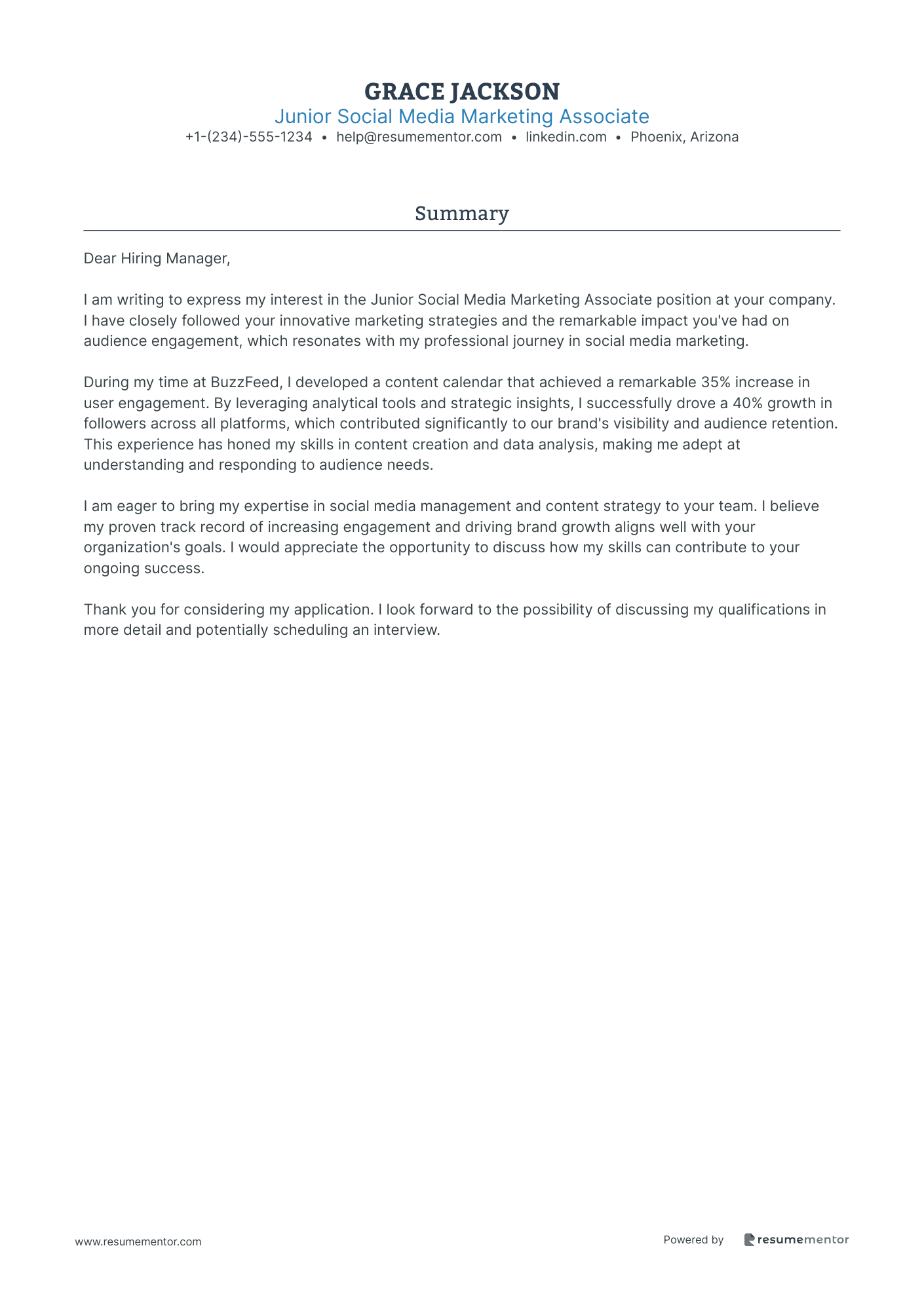 Junior Social Media Marketing Associate