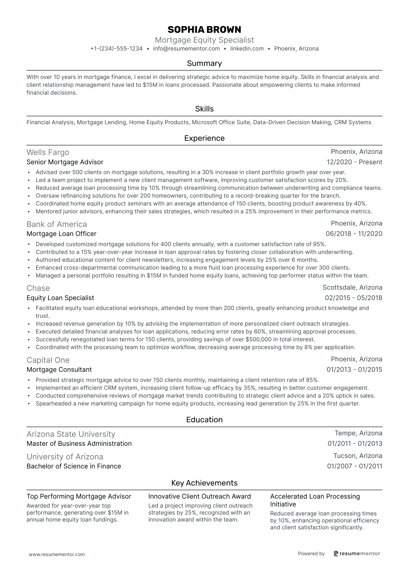 Mortgage Equity Specialist