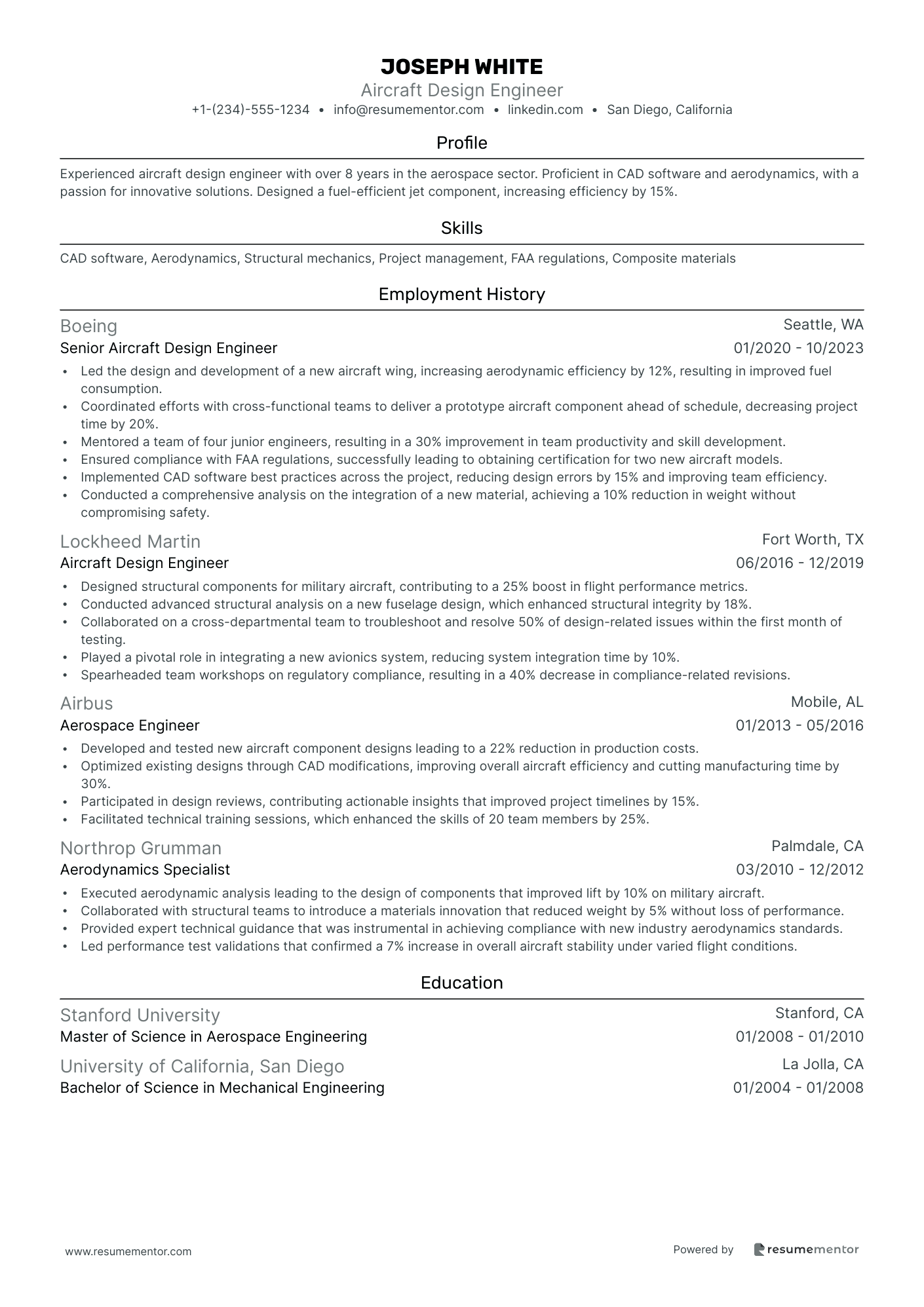 Aircraft Design Engineer