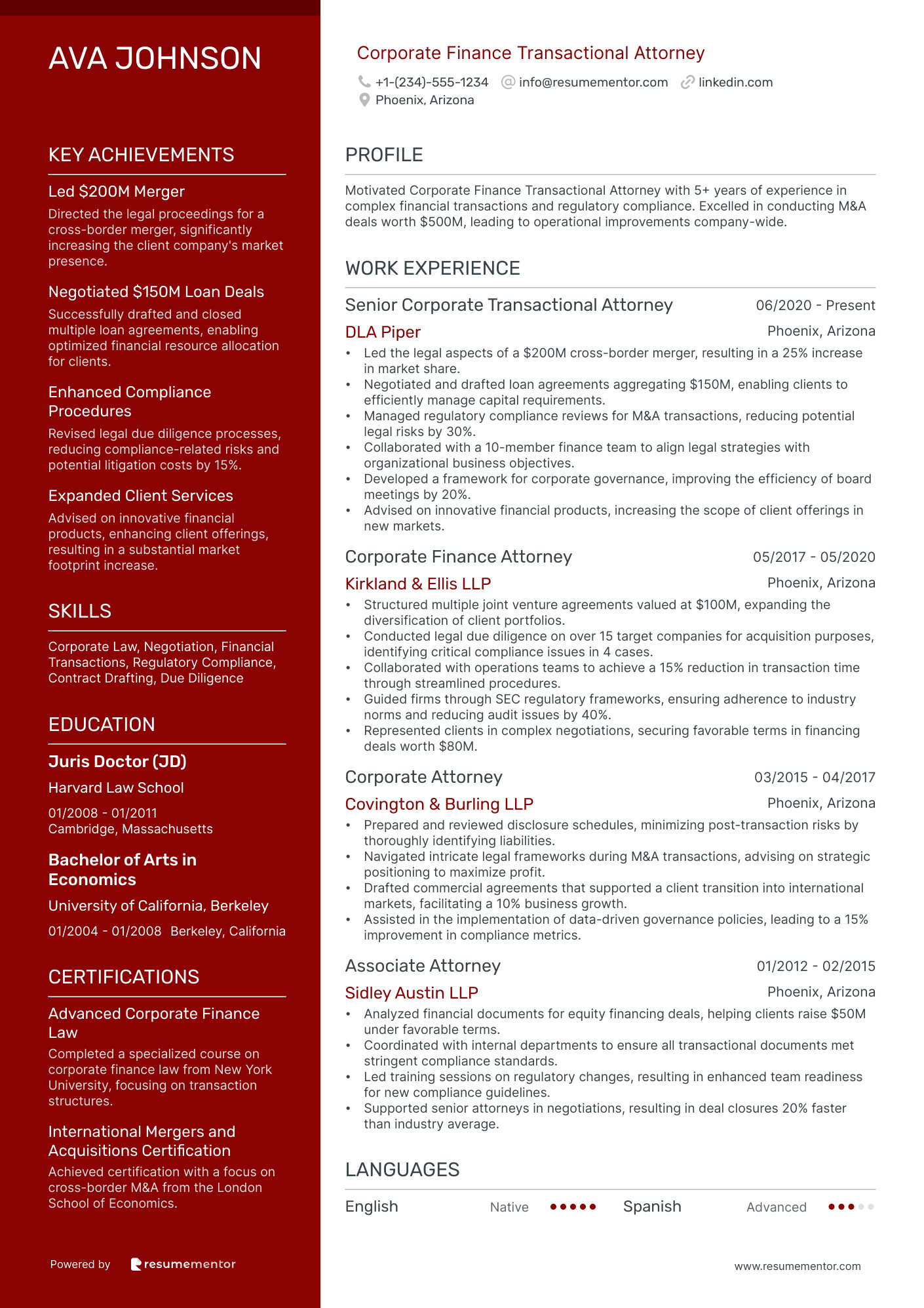 Corporate Finance Transactional Attorney