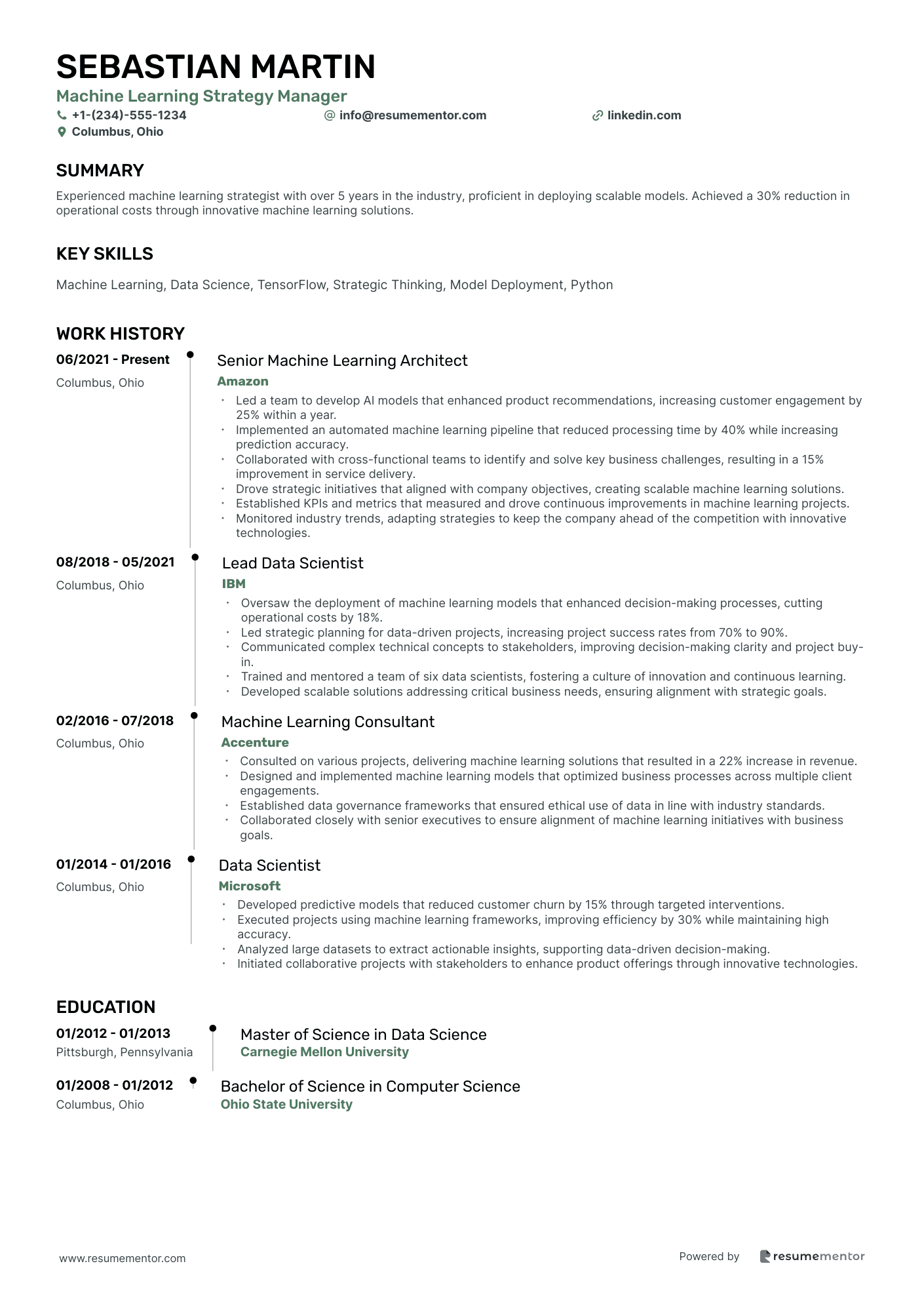 Machine Learning Strategy Manager