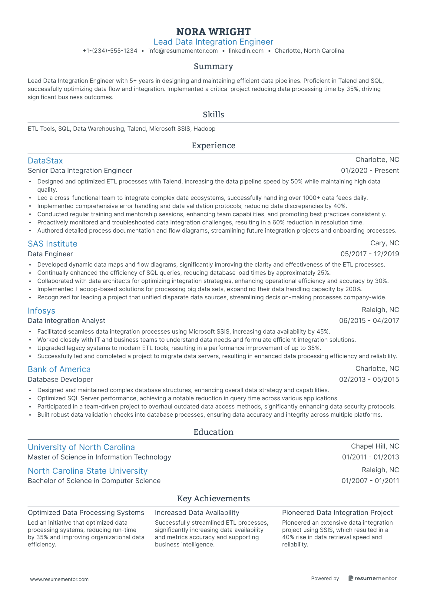 Lead Data Integration Engineer