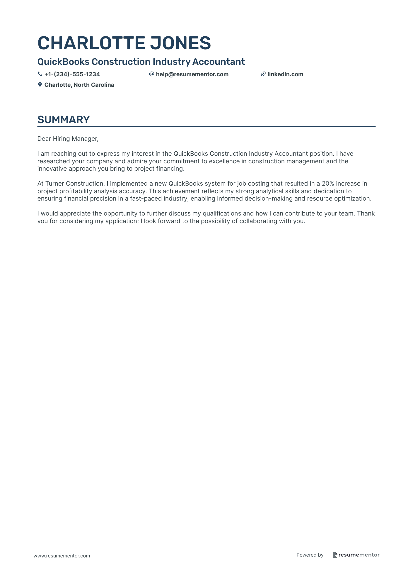 QuickBooks Construction Industry Accountant