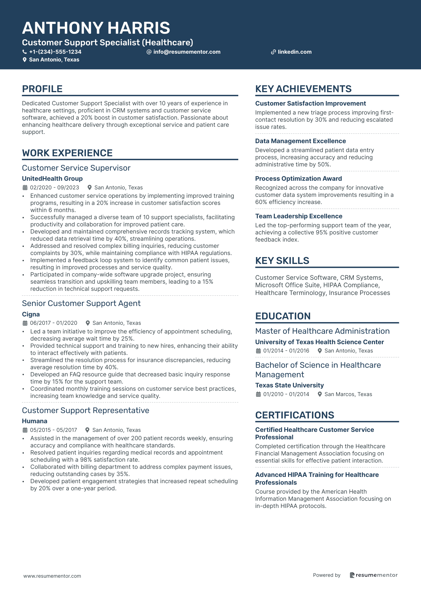 Customer Support Specialist (Healthcare)