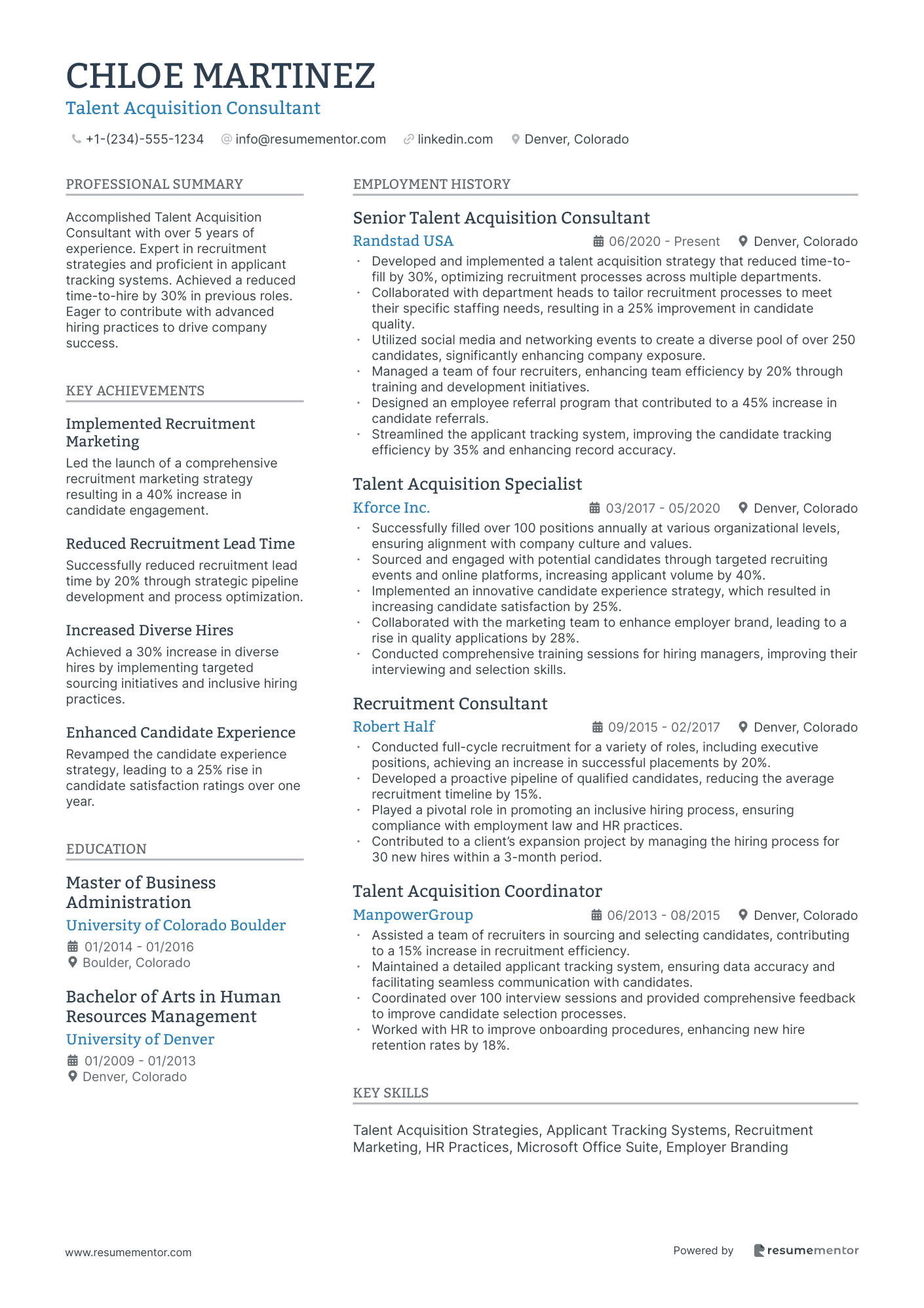Talent Acquisition Consultant