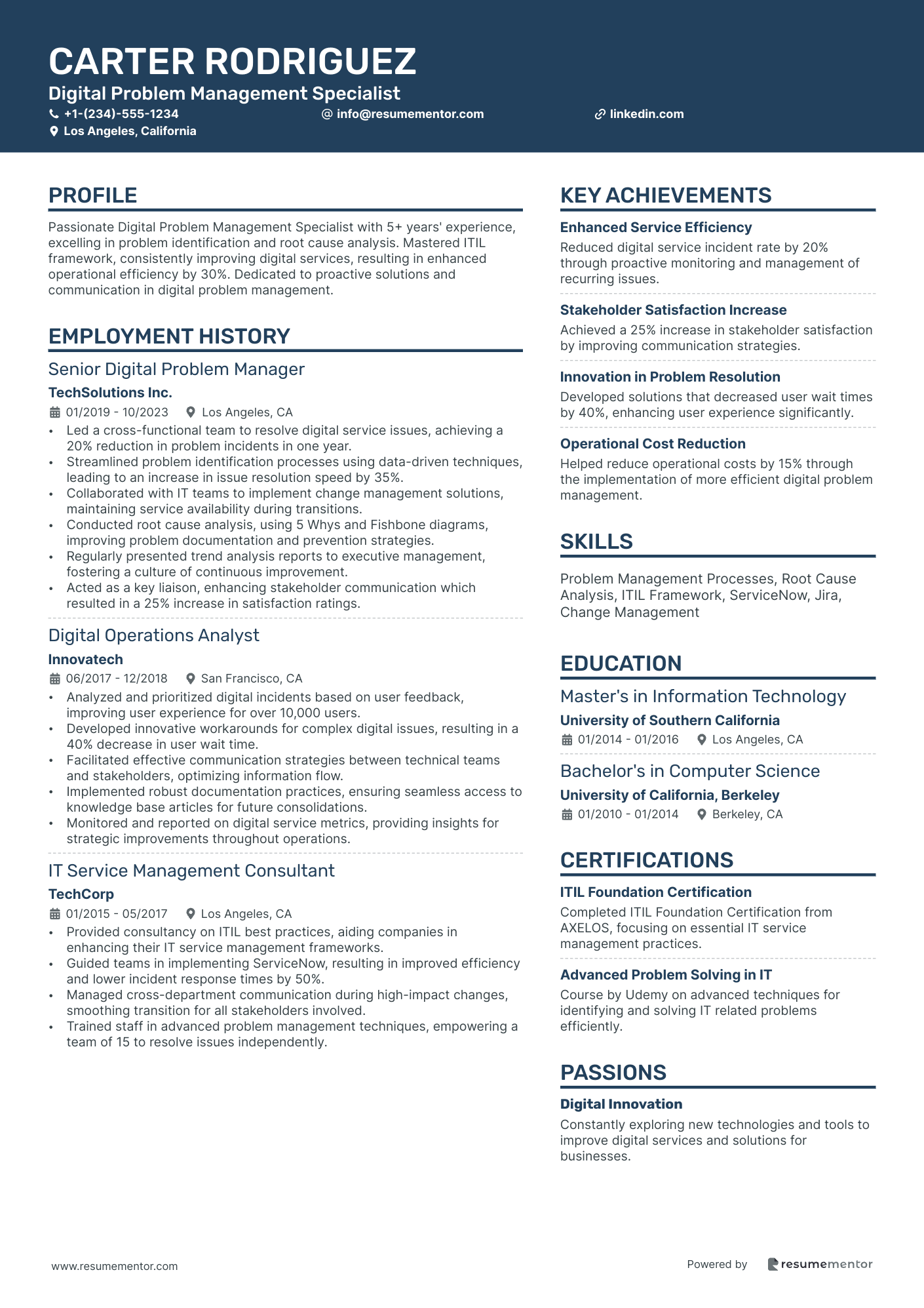 Digital Problem Management Specialist