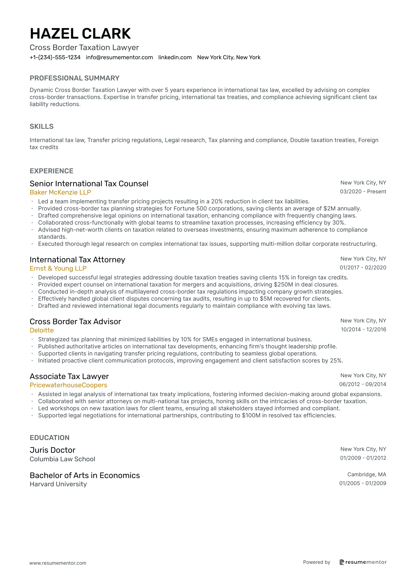 Cross Border Taxation Lawyer