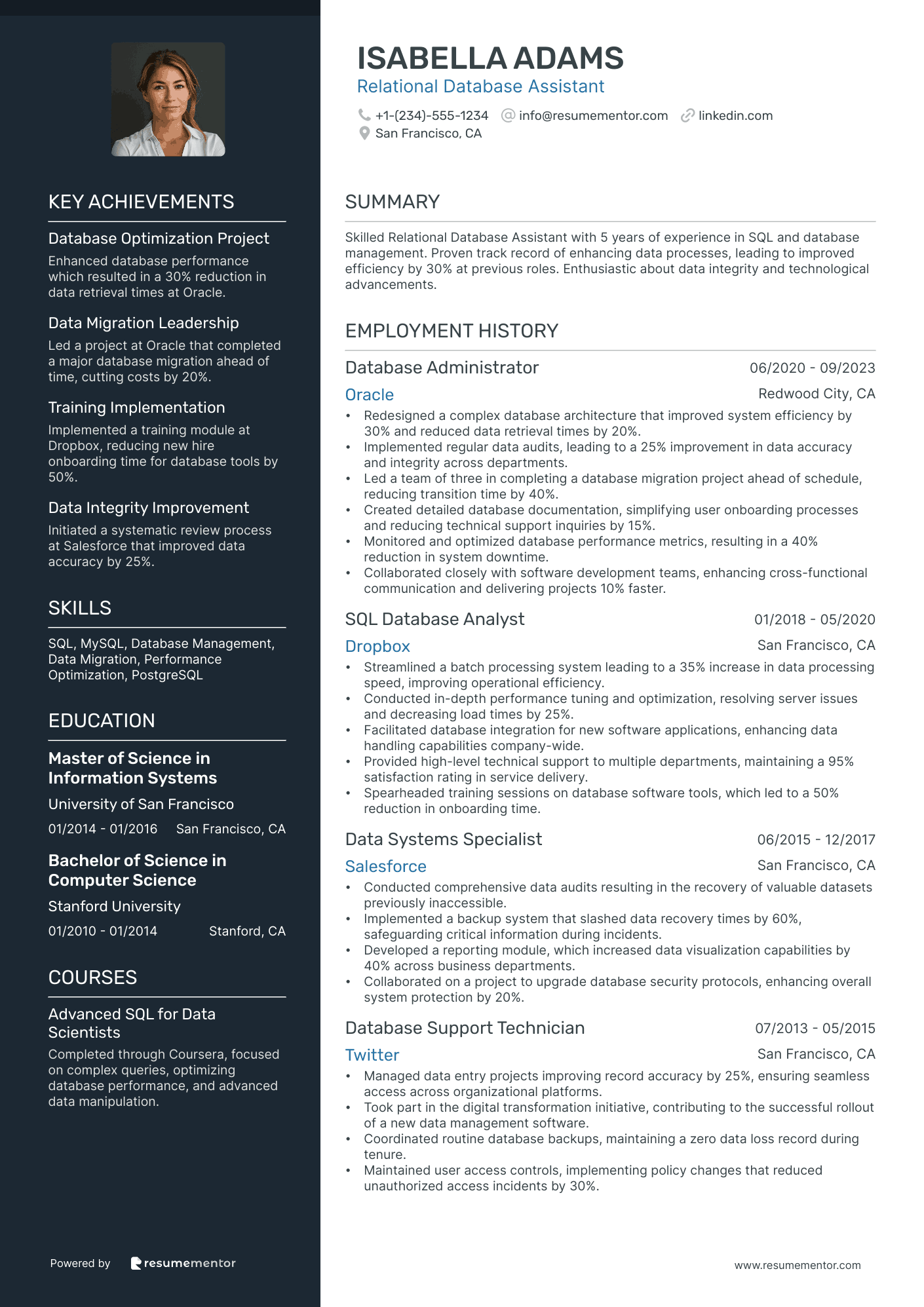 Relational Database Assistant