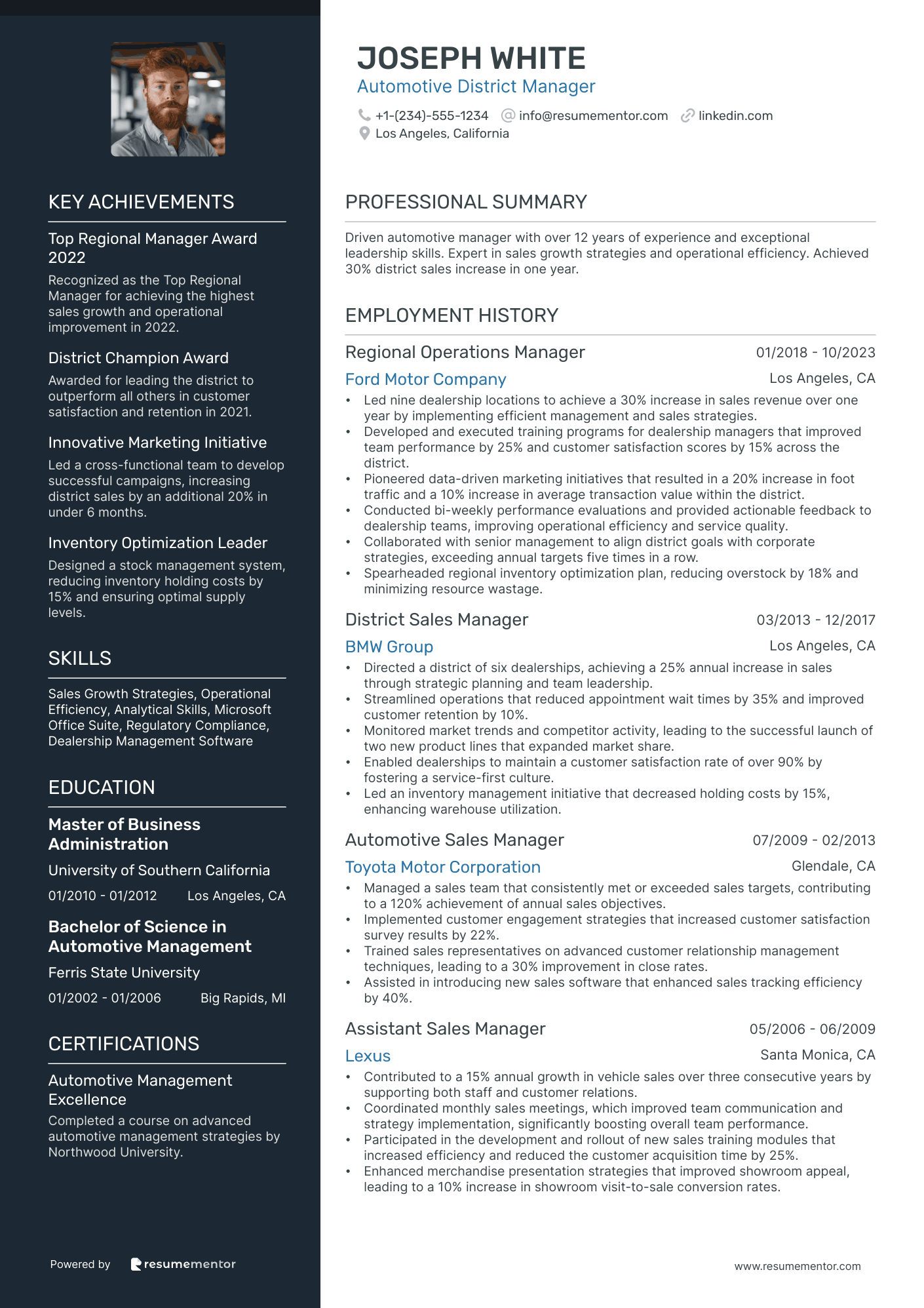 Automotive District Manager