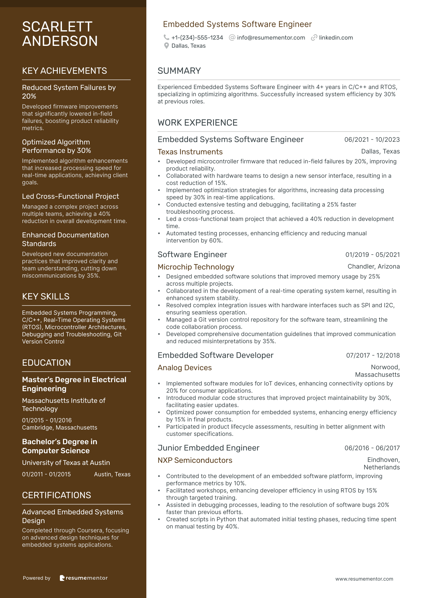 Embedded Systems Software Engineer