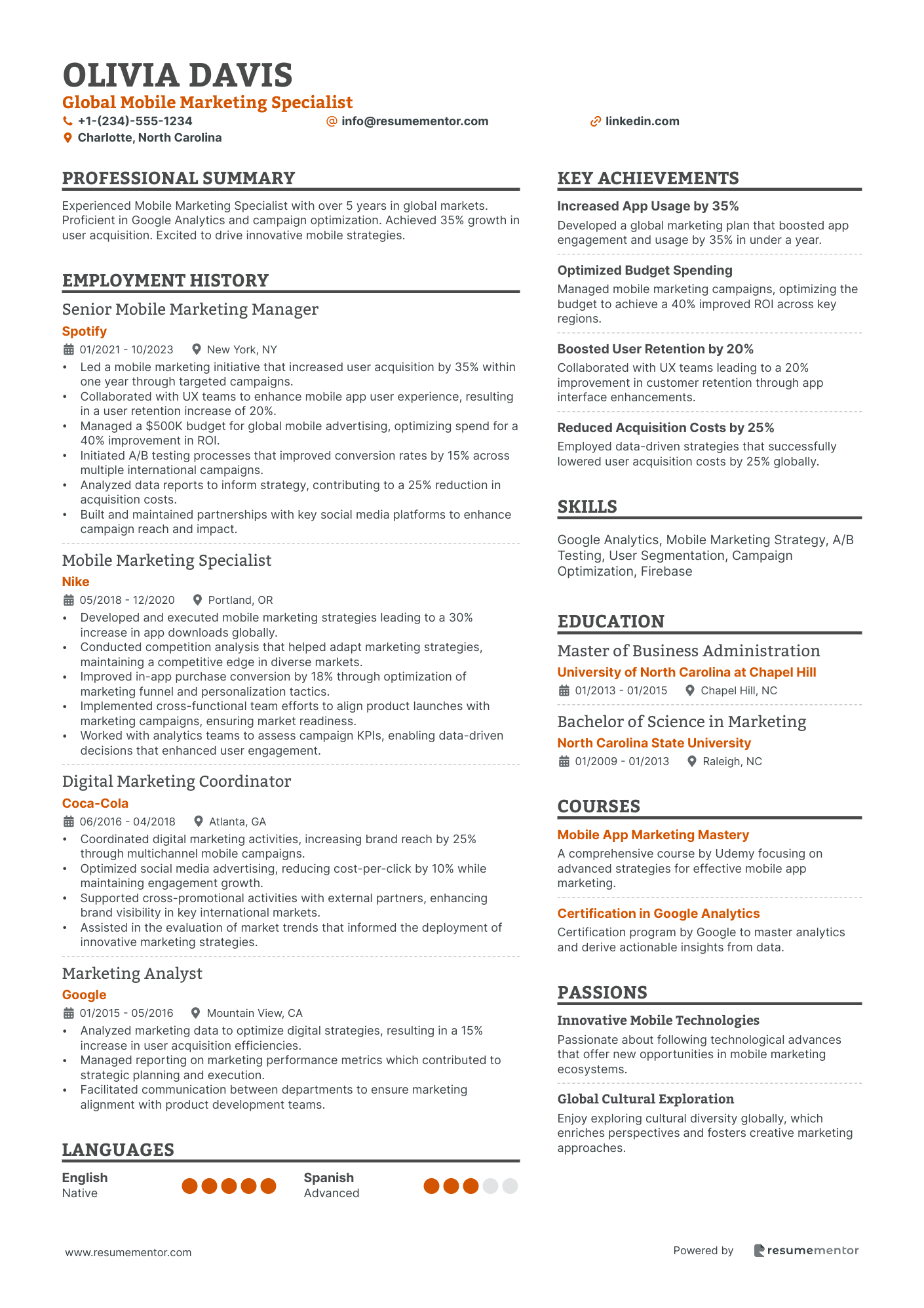 Global Mobile Marketing Specialist