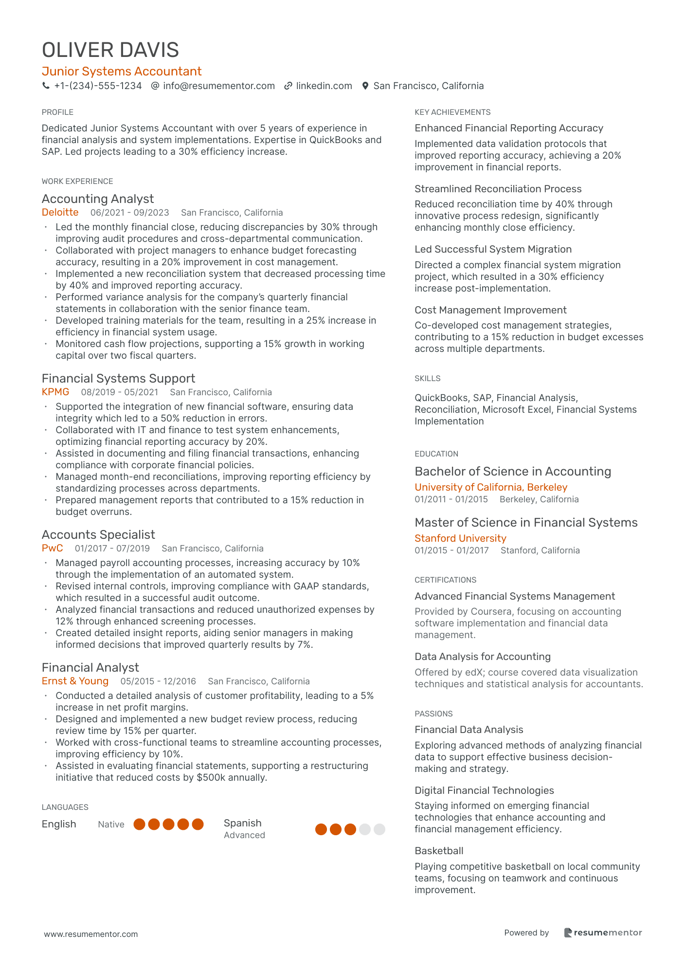 Junior Systems Accountant