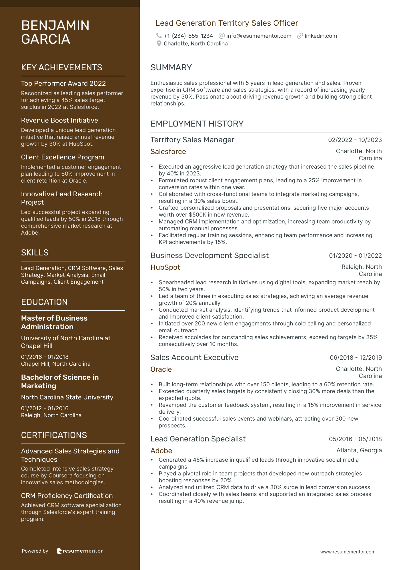 Lead Generation Territory Sales Officer