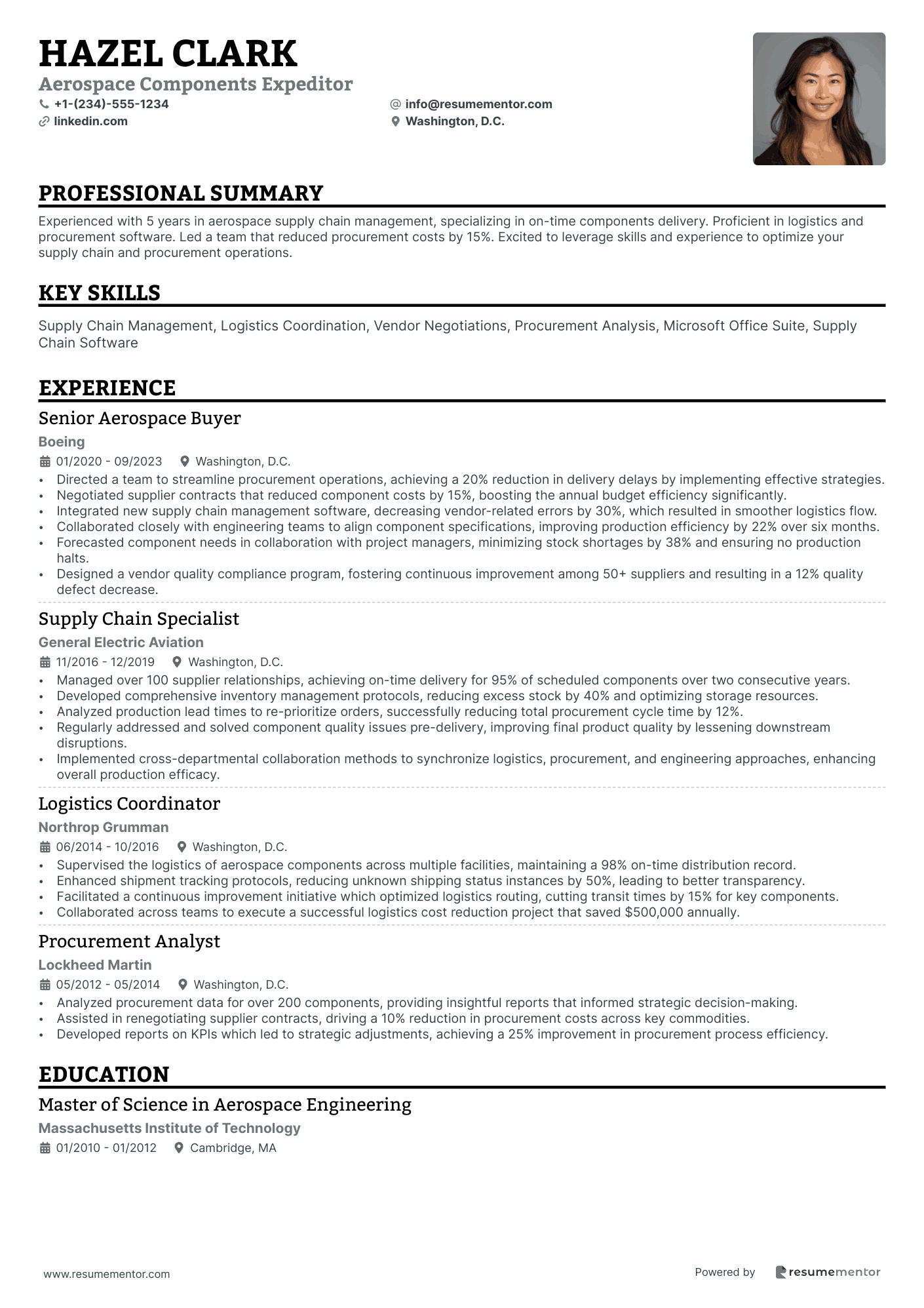 Aerospace Components Expeditor