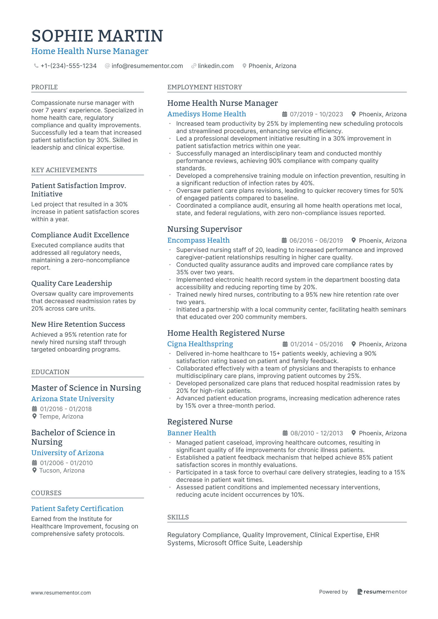 Home Health Nurse Manager