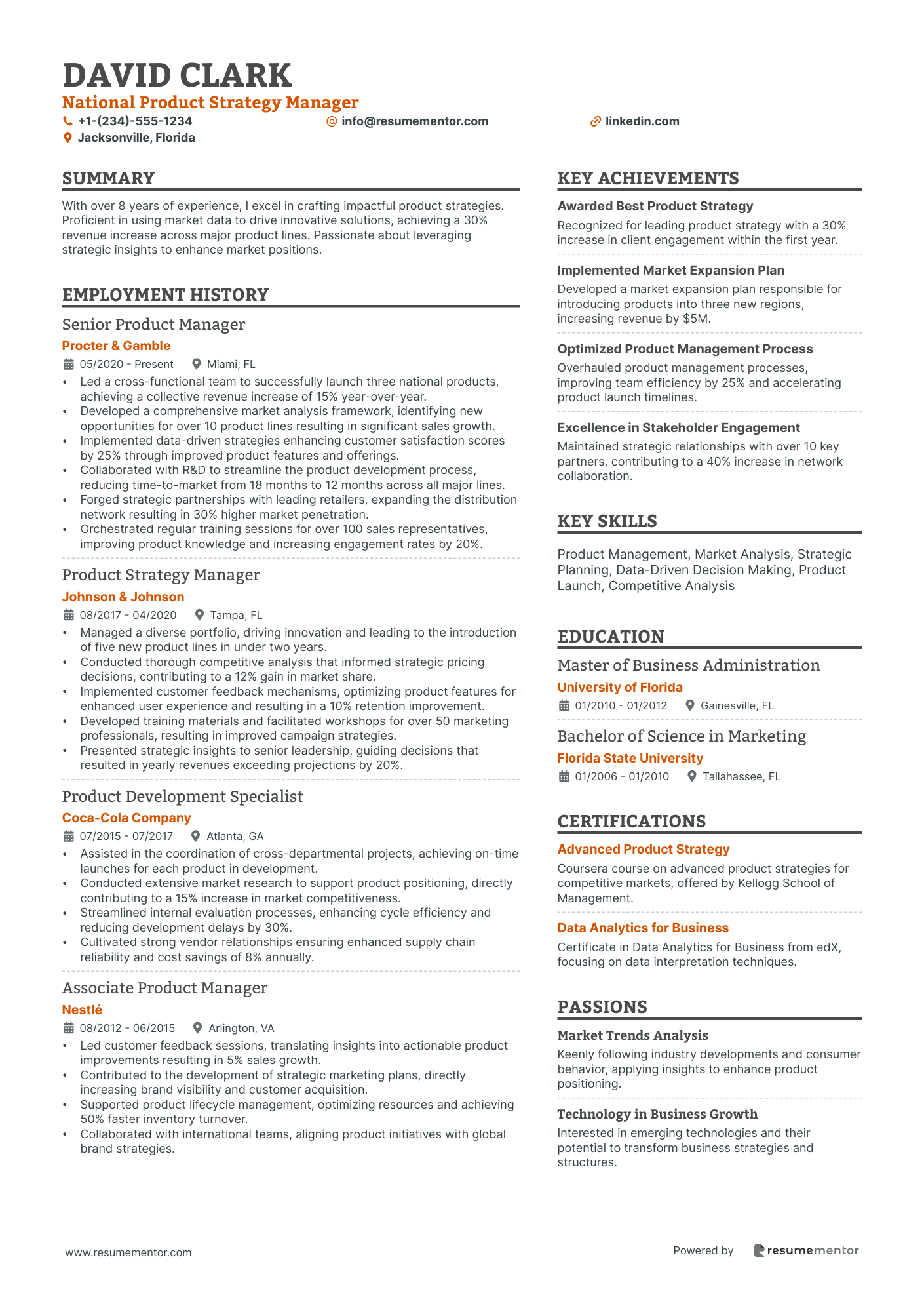 National Product Strategy Manager