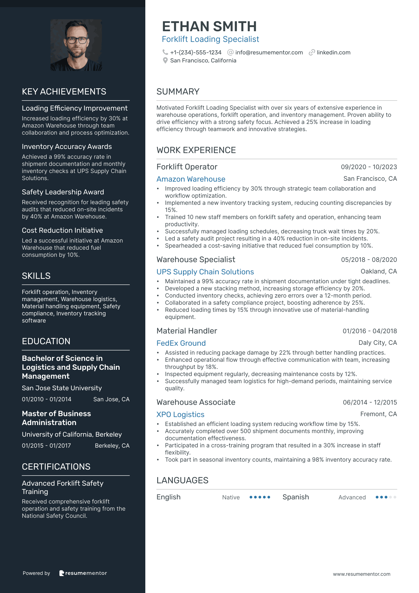 Forklift Loading Specialist