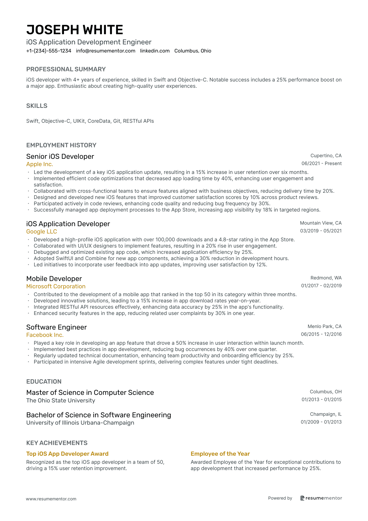 iOS Application Development Engineer