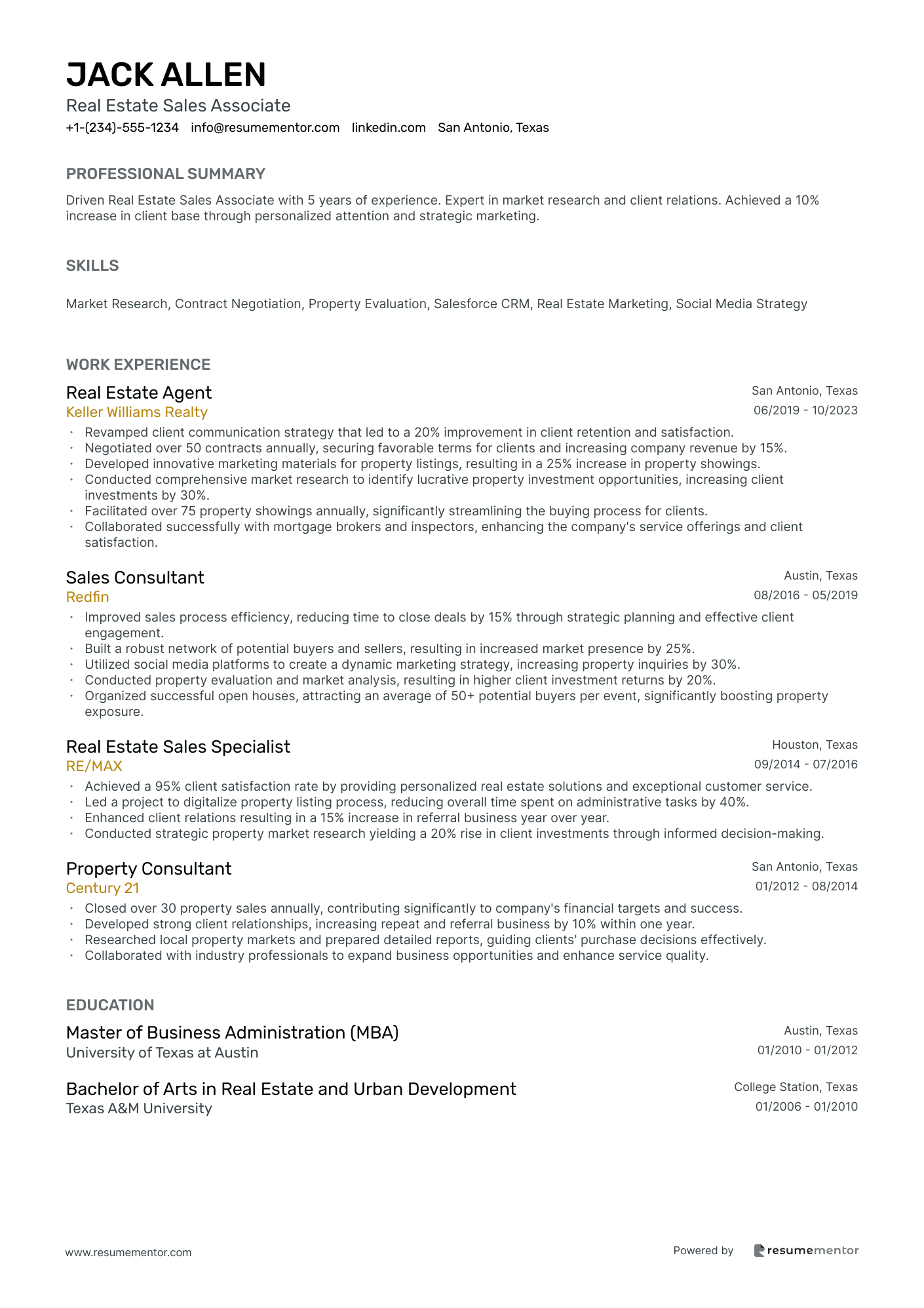 Real Estate Sales Associate