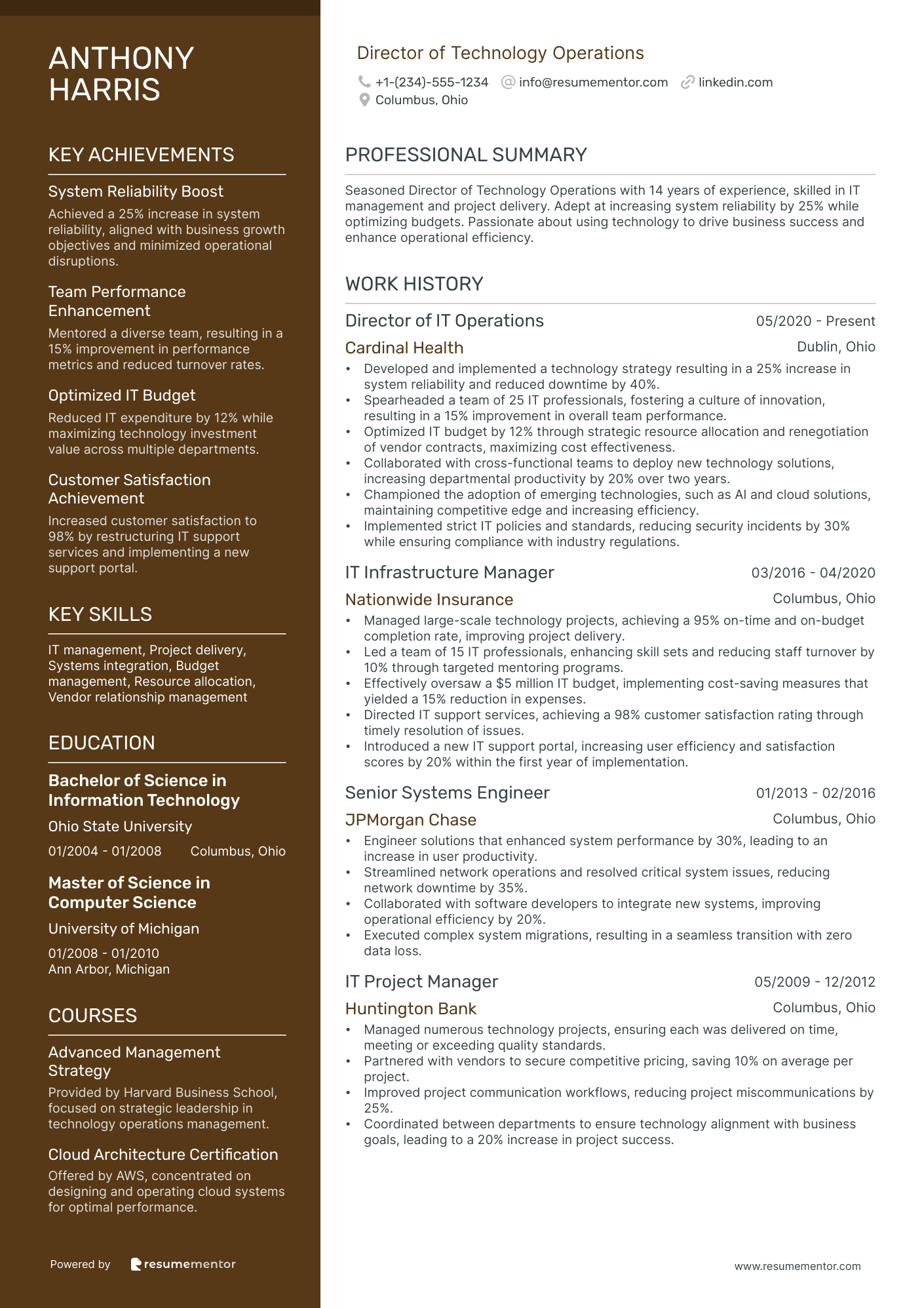 Director of Technology Operations
