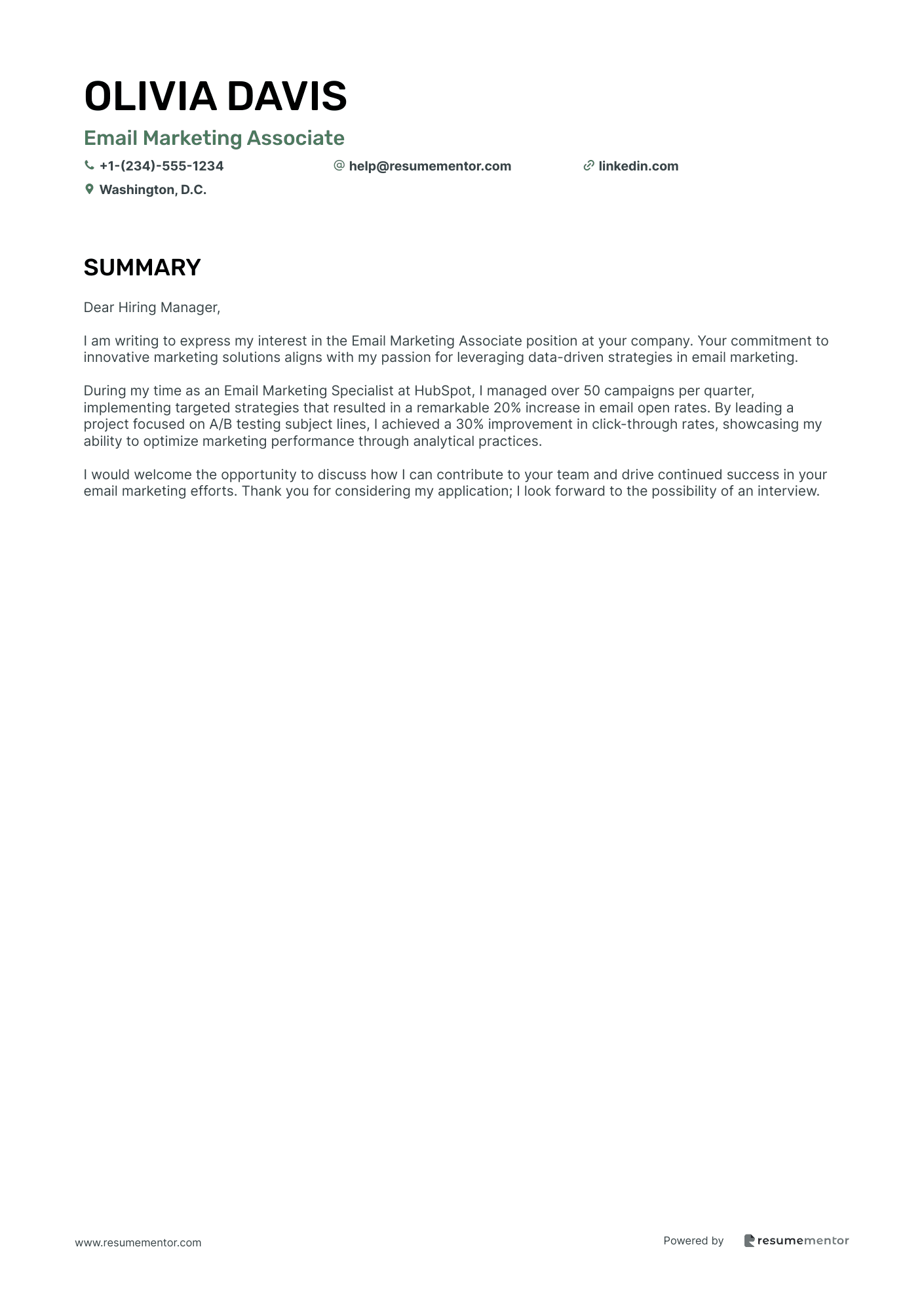 Email Marketing Associate