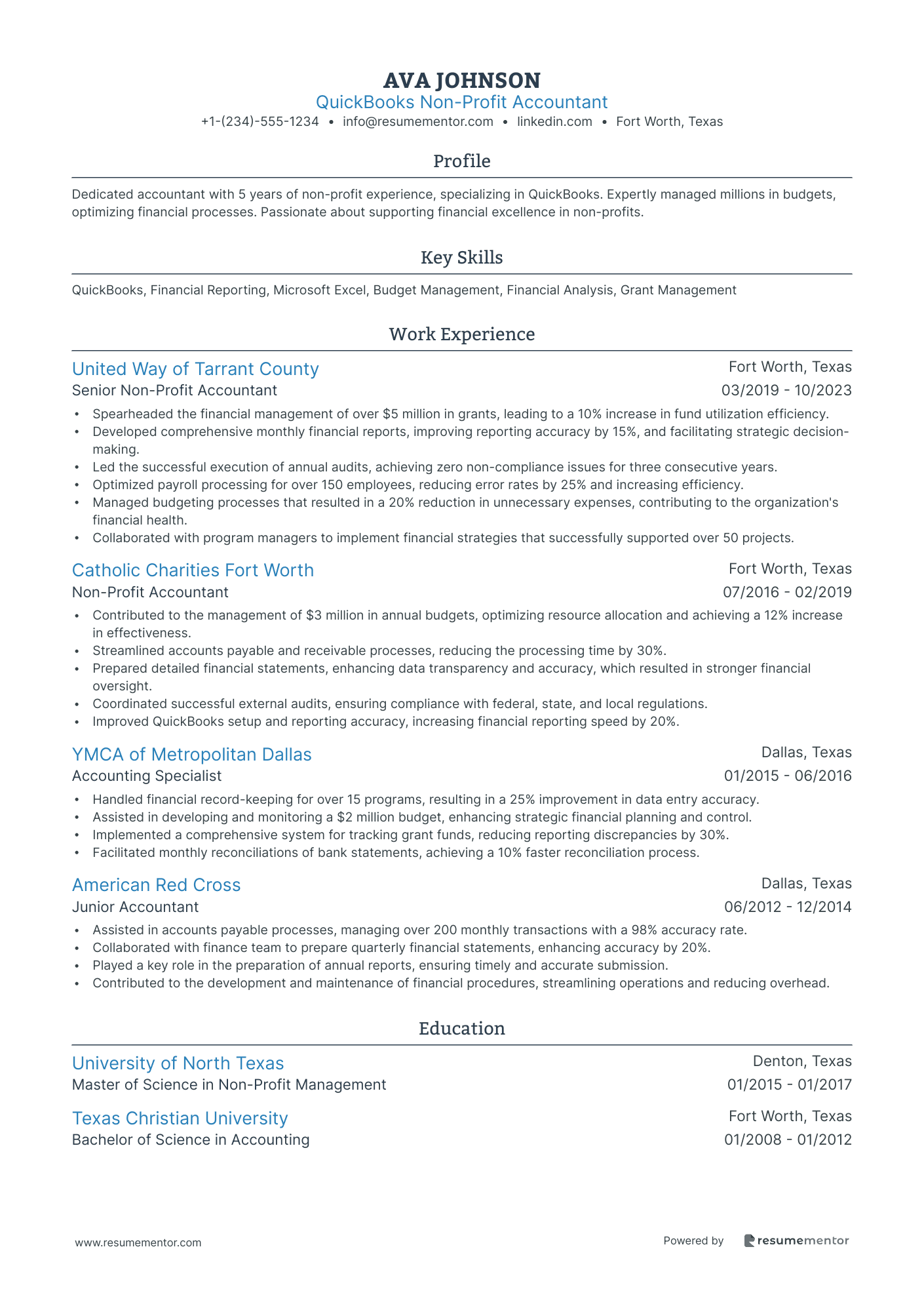 QuickBooks Non Profit Accountant