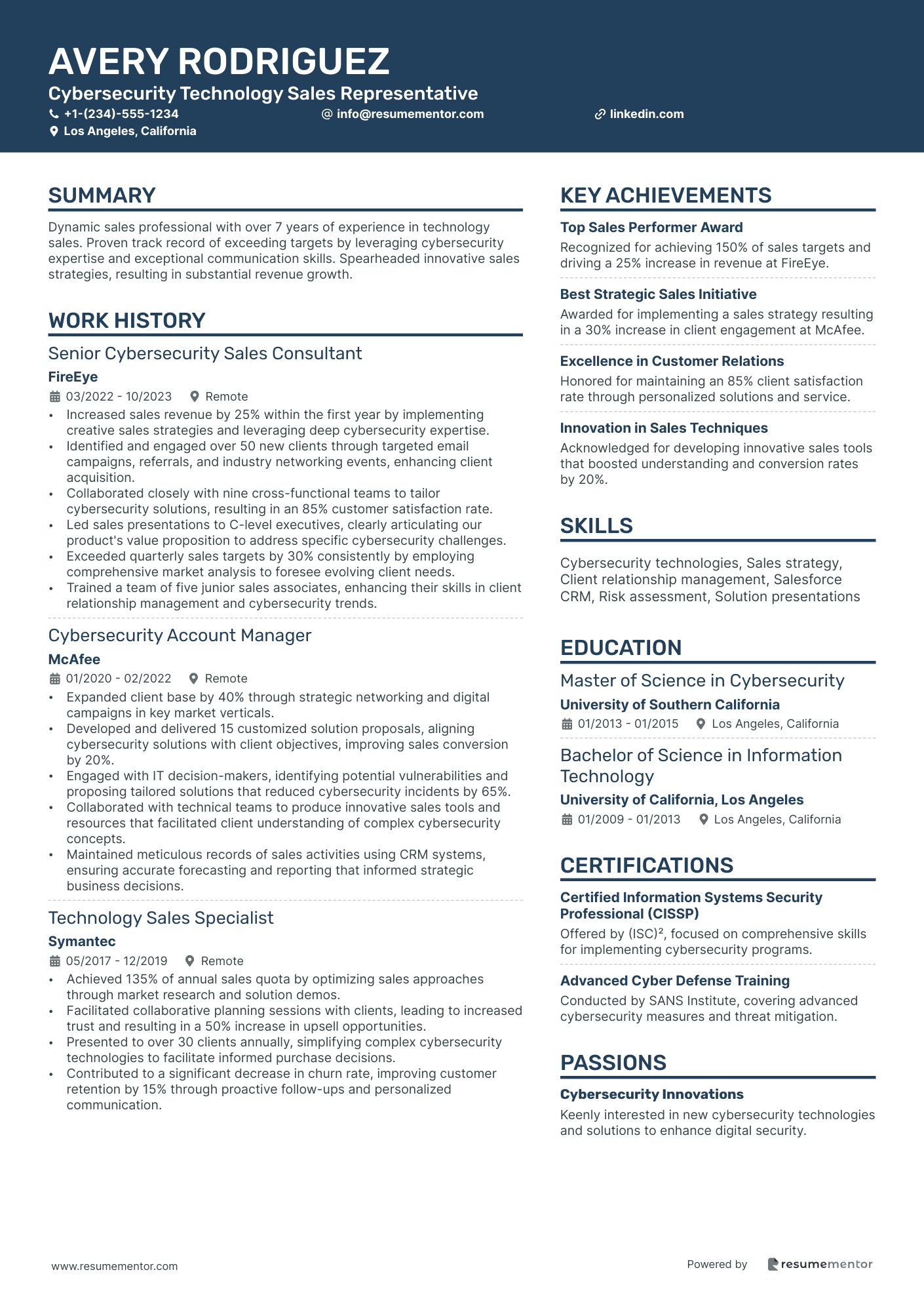 Cybersecurity Technology Sales Representative