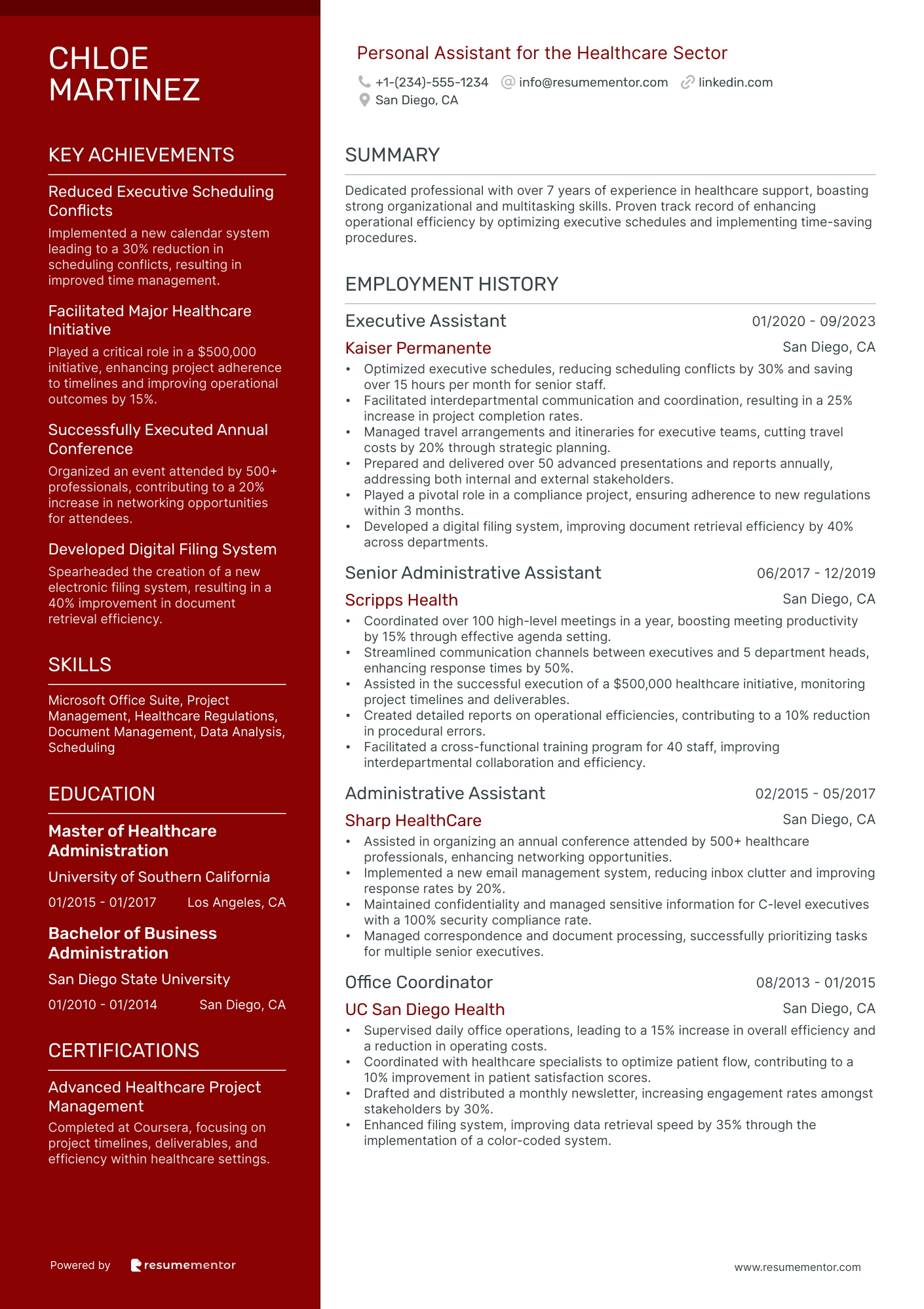 Personal Assistant for the Healthcare Sector