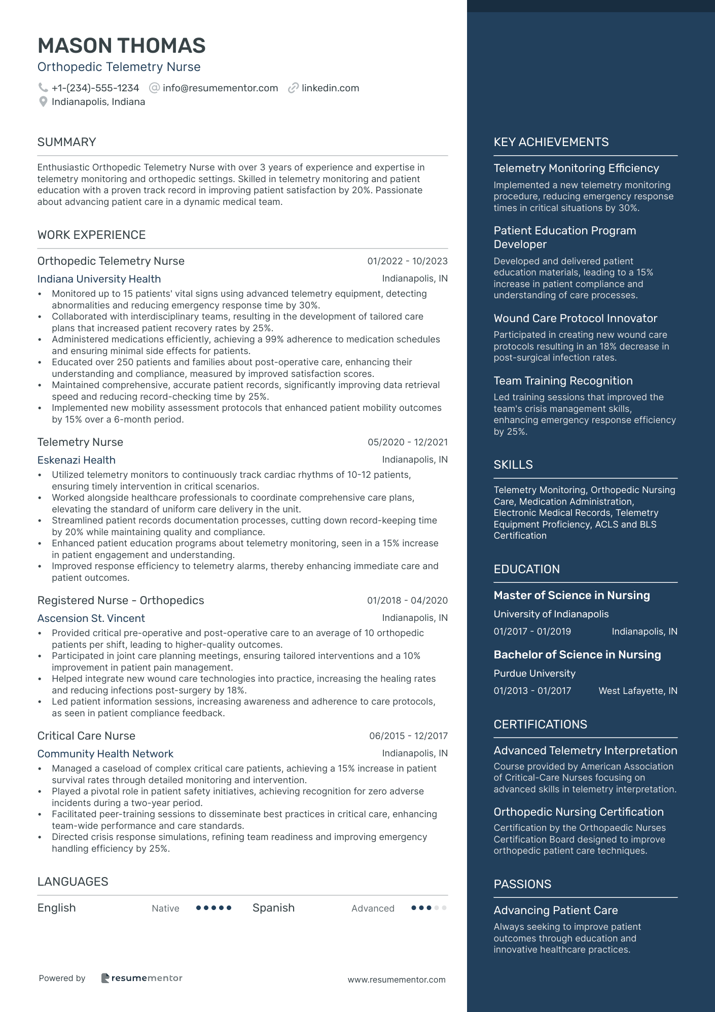 Orthopedic Telemetry Nurse