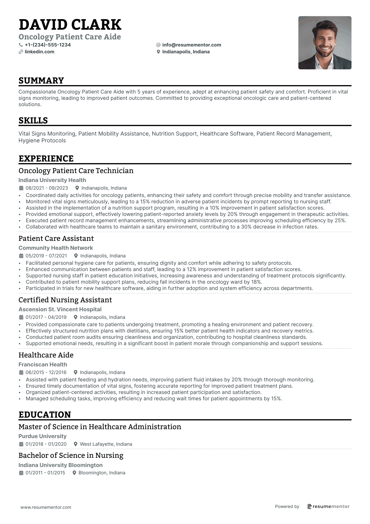 Oncology Patient Care Aide