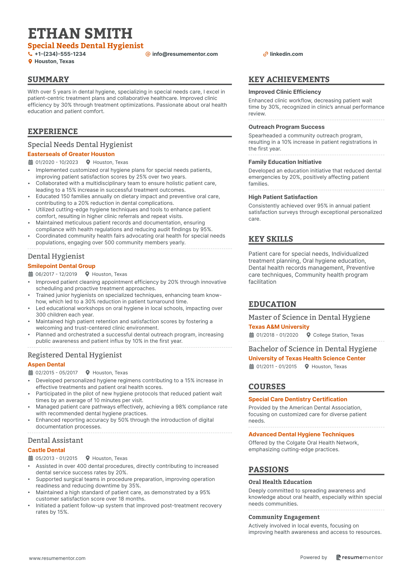 Special Needs Dental Hygienist