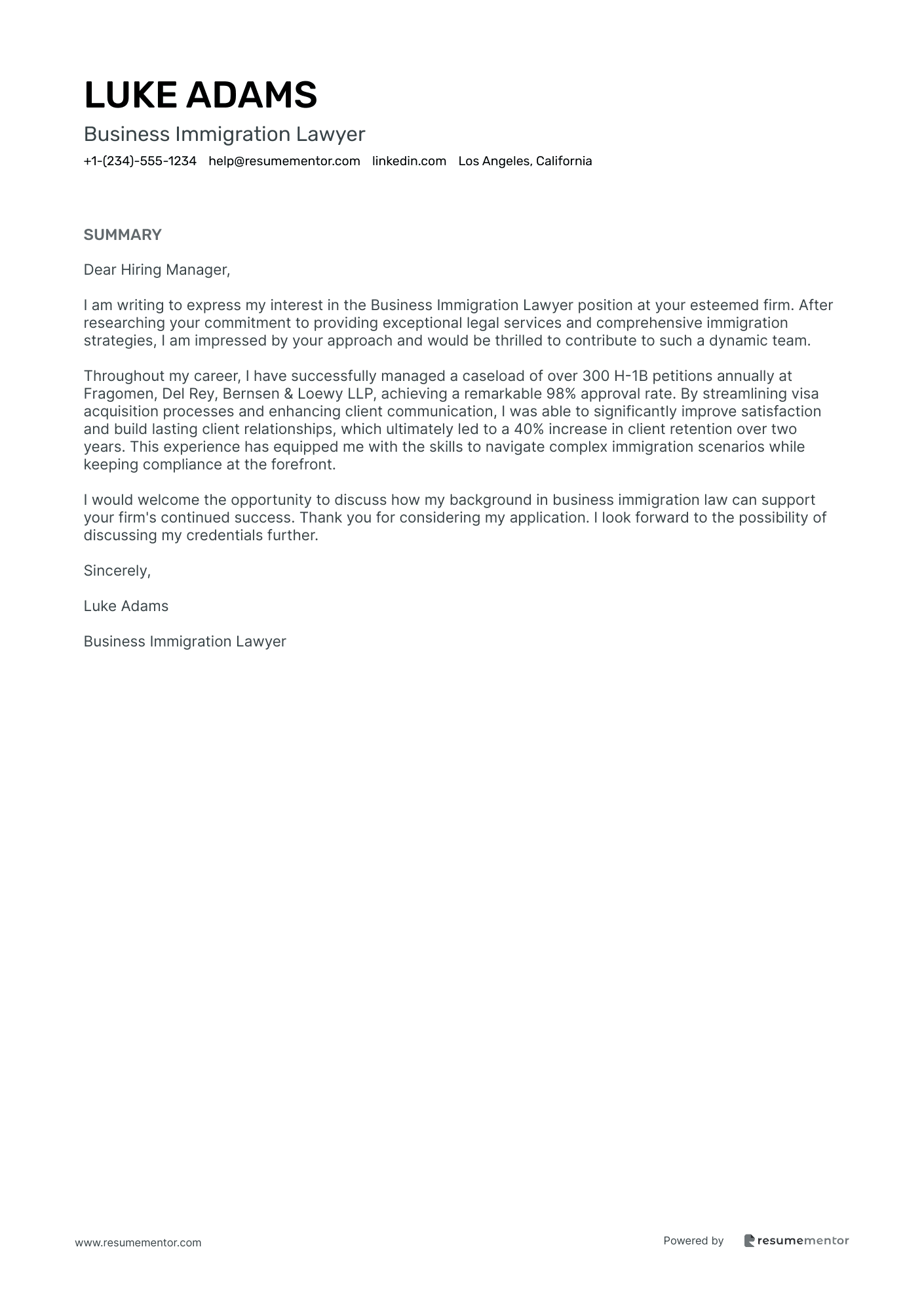 Business Immigration Lawyer