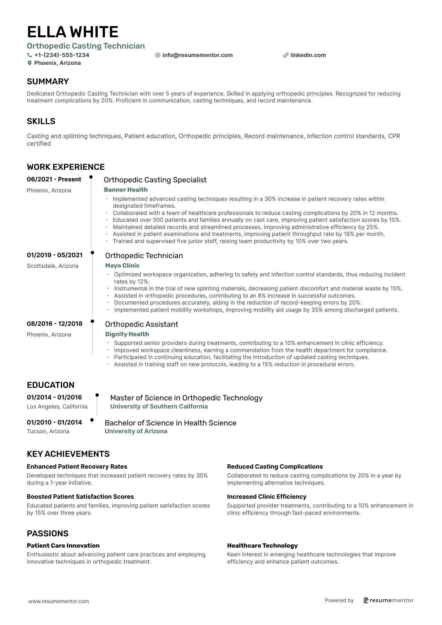 Orthopedic Casting Technician